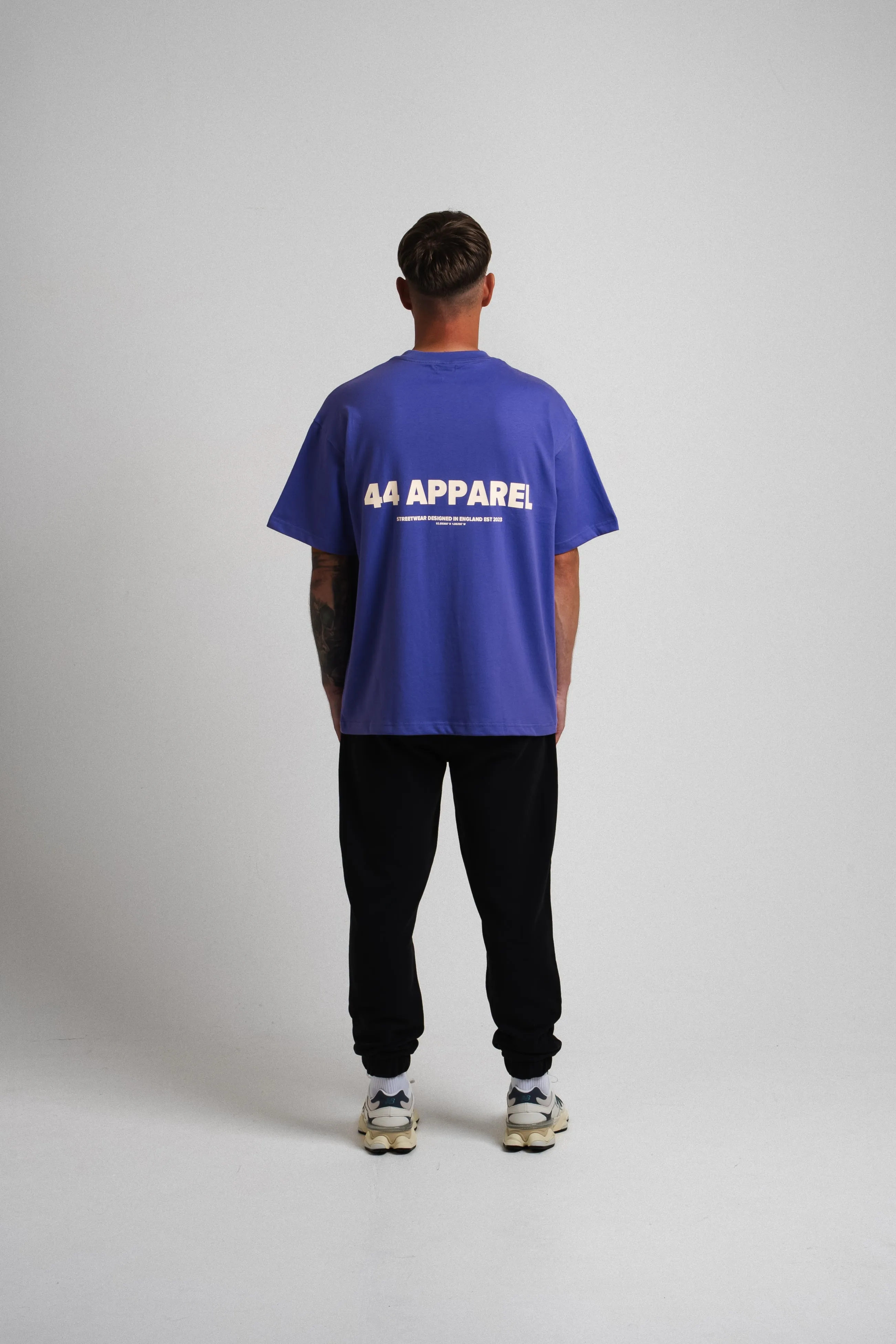 44 APPAREL OVERSIZED T-SHIRT - IRIS BLUE