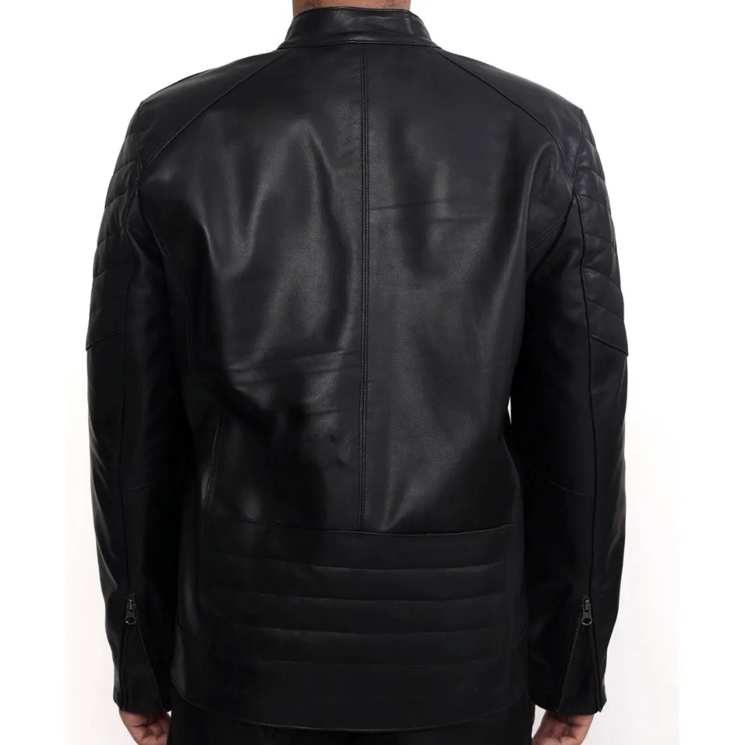 90 Feet Benevolent Lightweight Premium Leather Zipper Jacket