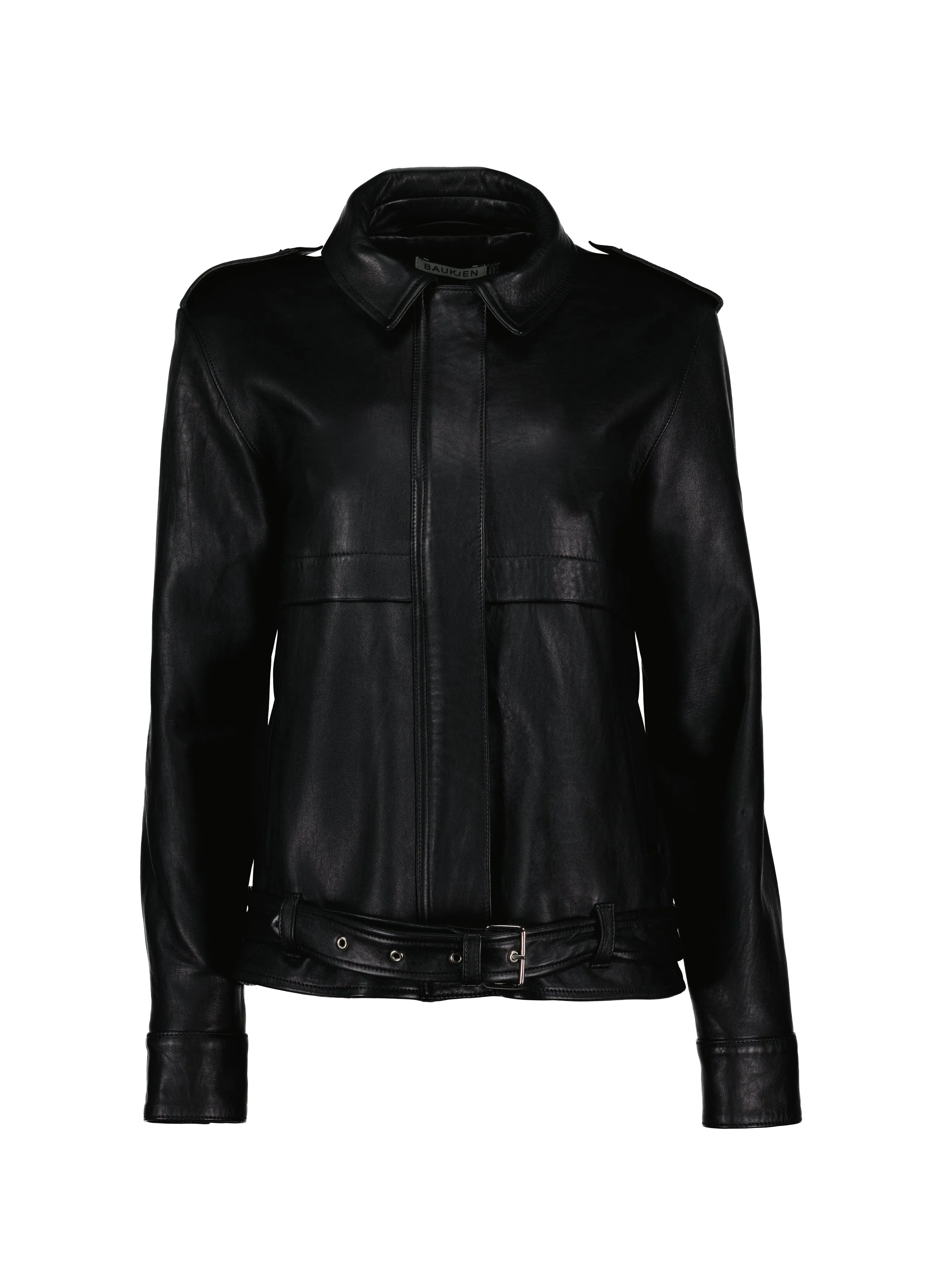 Adelinda Leather Bomber