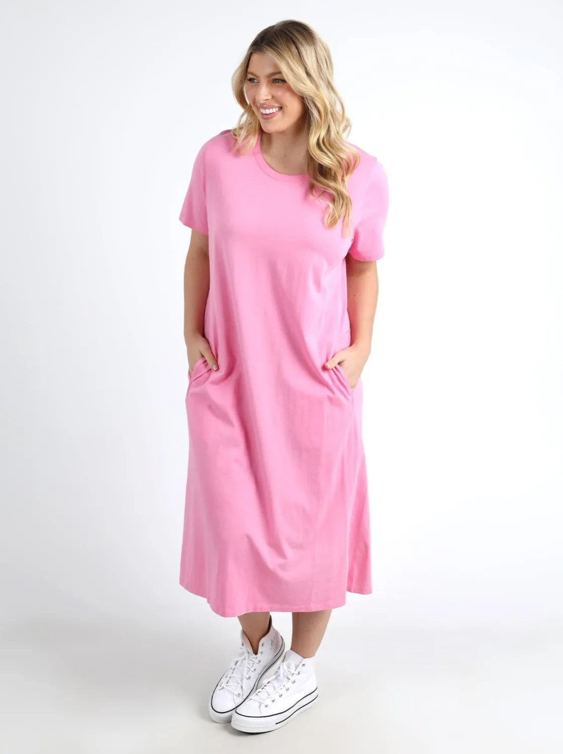 Adira Dress in Strawberry Pink