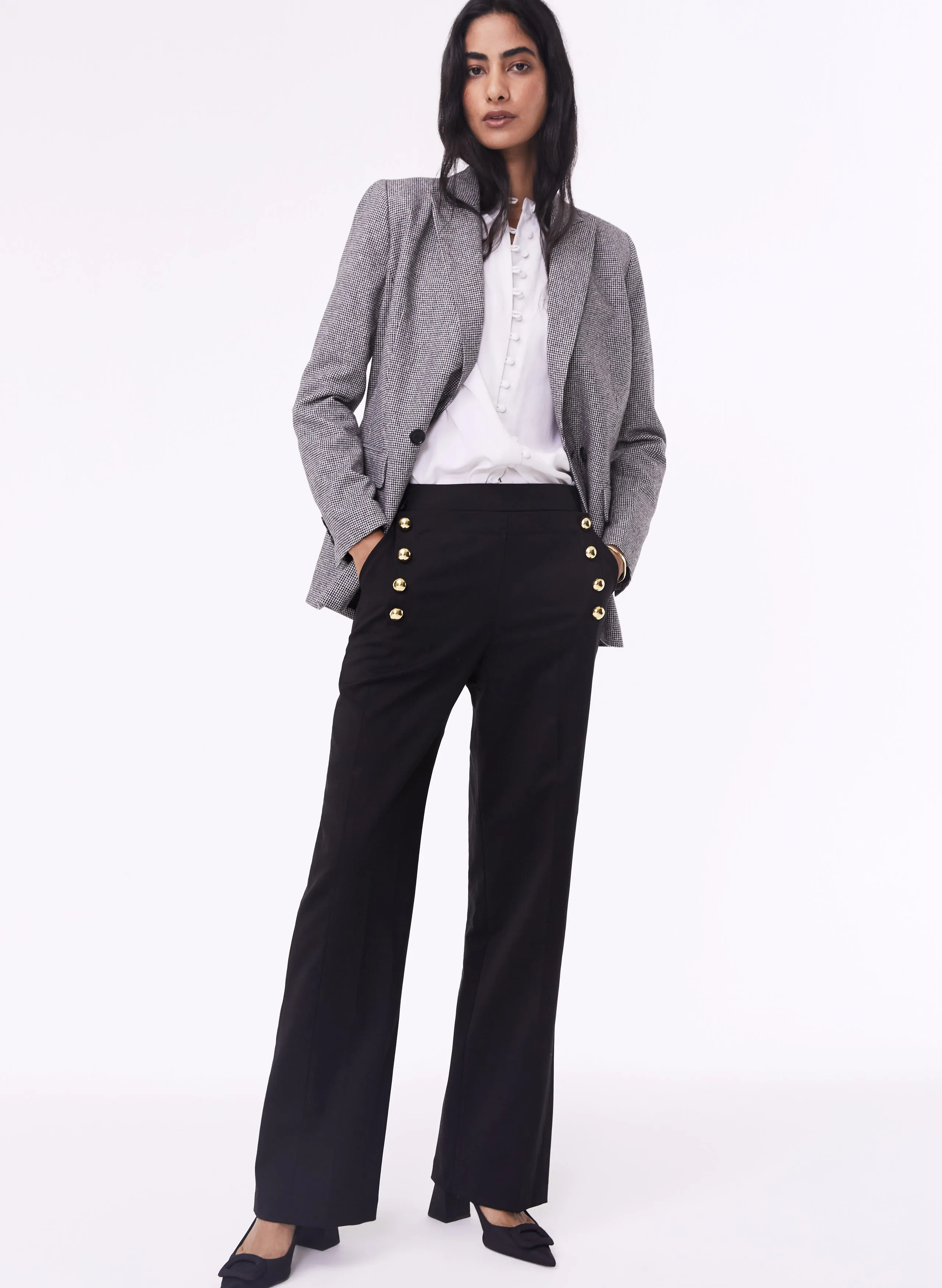 Amina Newlife & Wool Blend Trousers