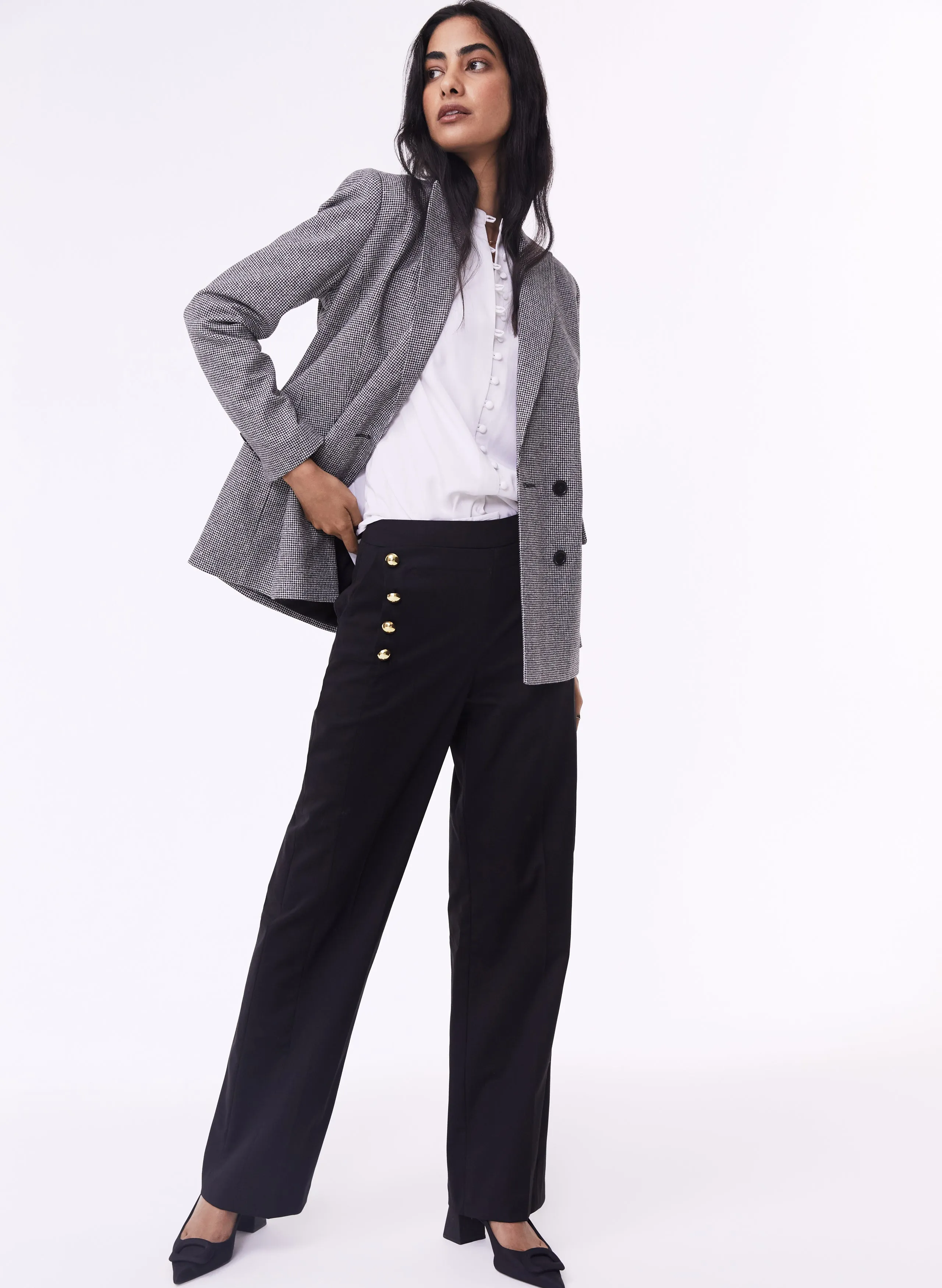 Amina Newlife & Wool Blend Trousers