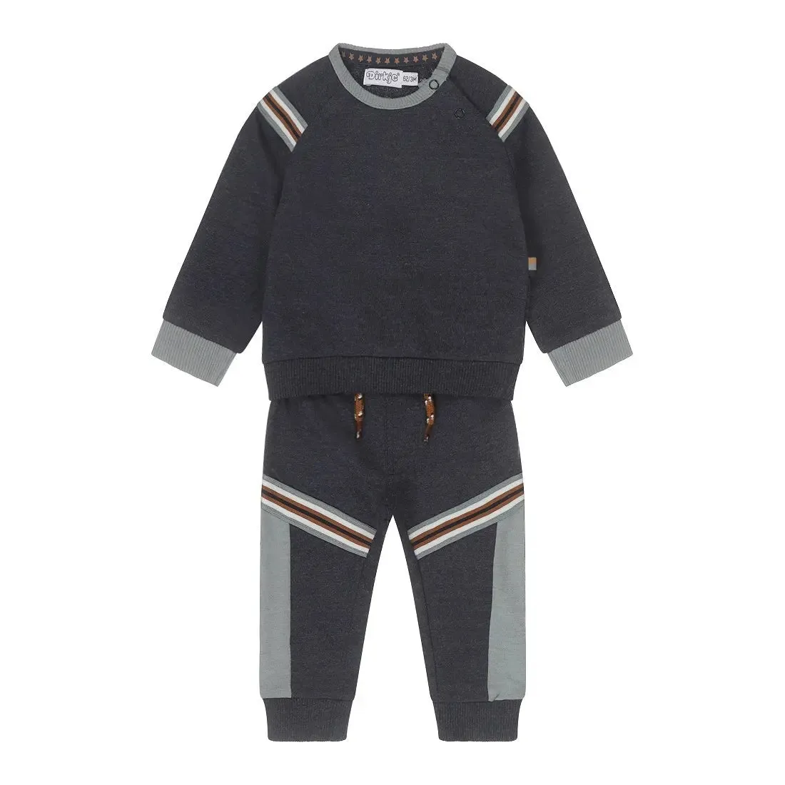 Baby Boys Dark Dlue Sweatshirt And Sweatpants Set | Dirkje