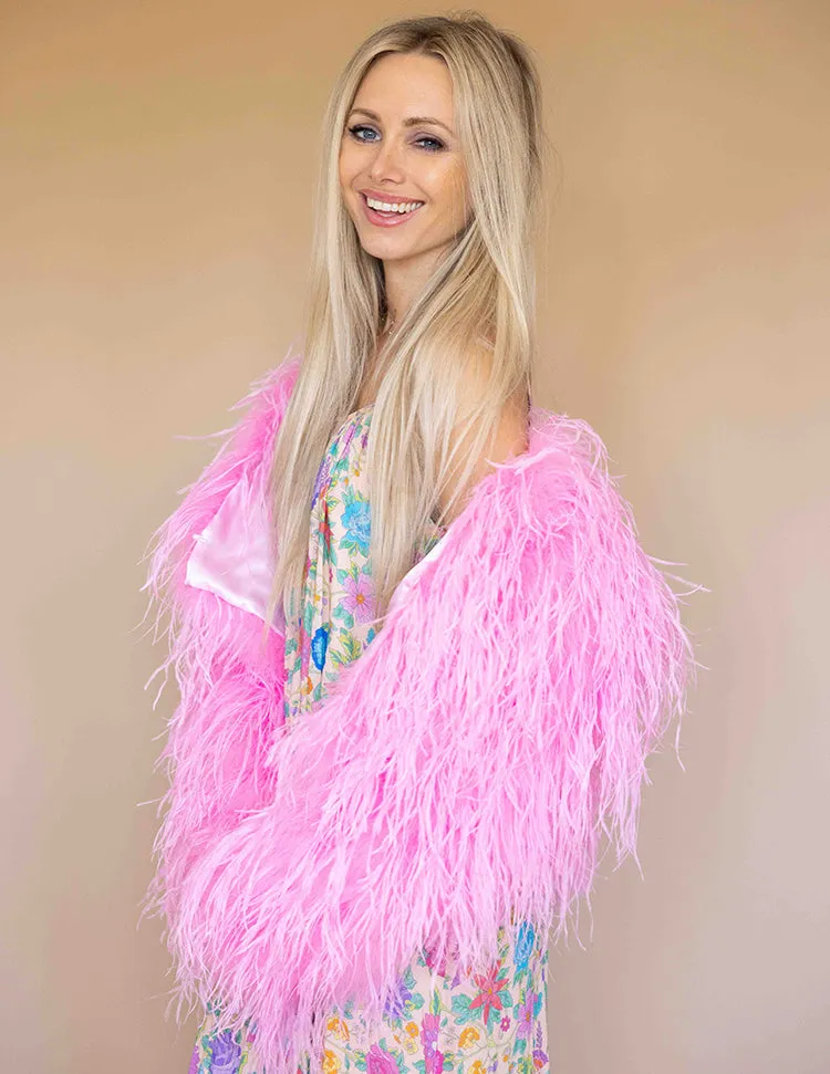 Barbie - Feather Jacket in Pink