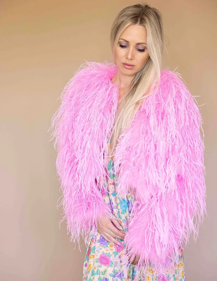 Barbie - Feather Jacket in Pink