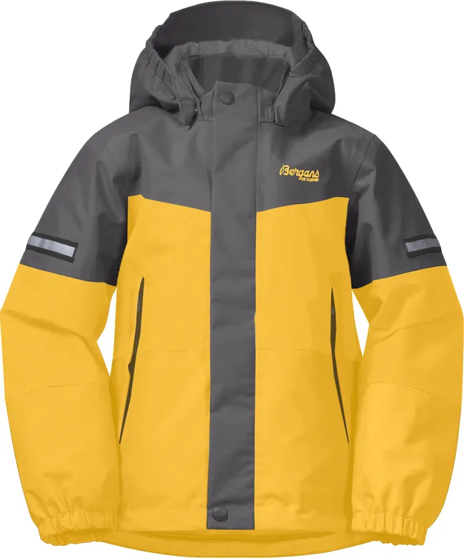 Bergans Kids&#x27; Lilletind Insulated Jacket Light Golden Yellow/Solid Dark Grey | Buy Bergans Kids&#x27; Lilletind Insulated Jacket Light Golden Yellow/Solid Dark Grey here | Outnorth