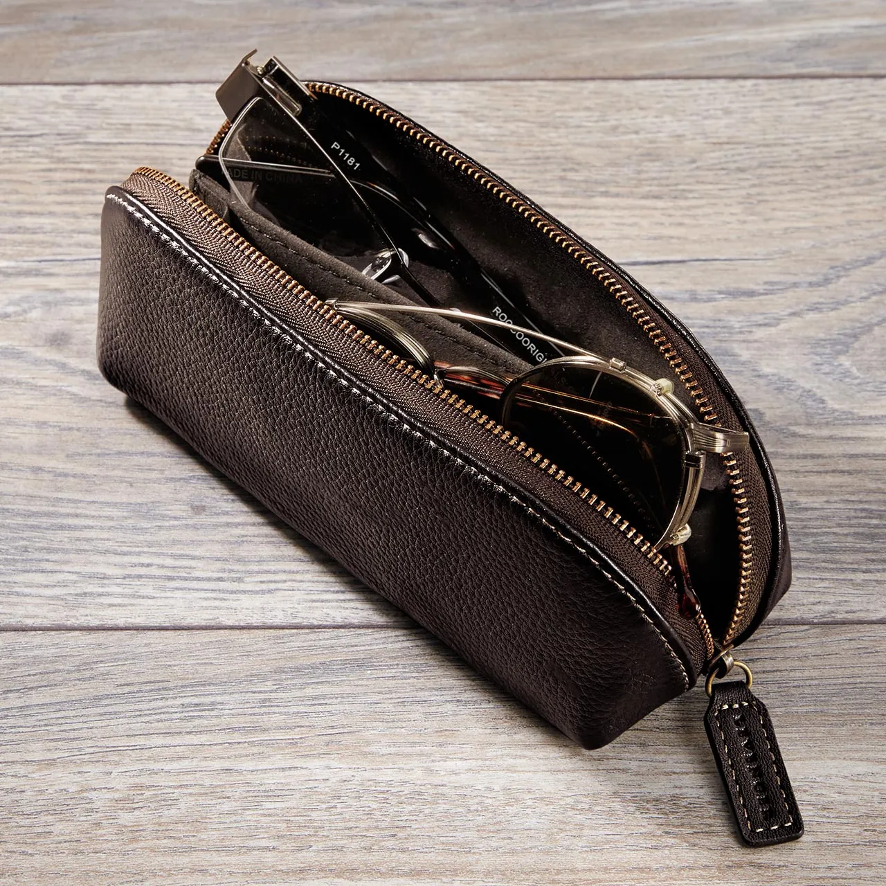 Bomber Jacket Double-Take Eyeglass Case