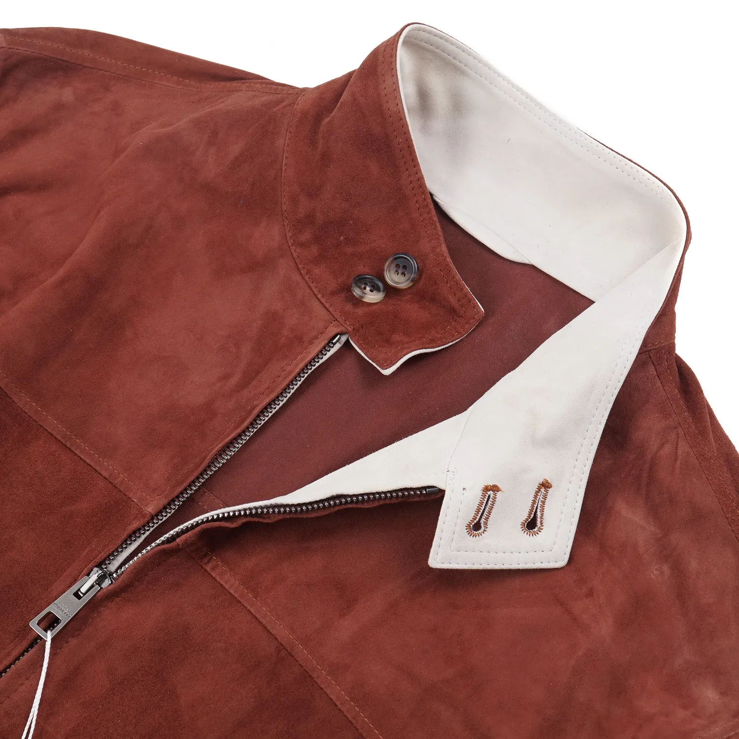 Borrelli Lightweight Unlined Suede Jacket