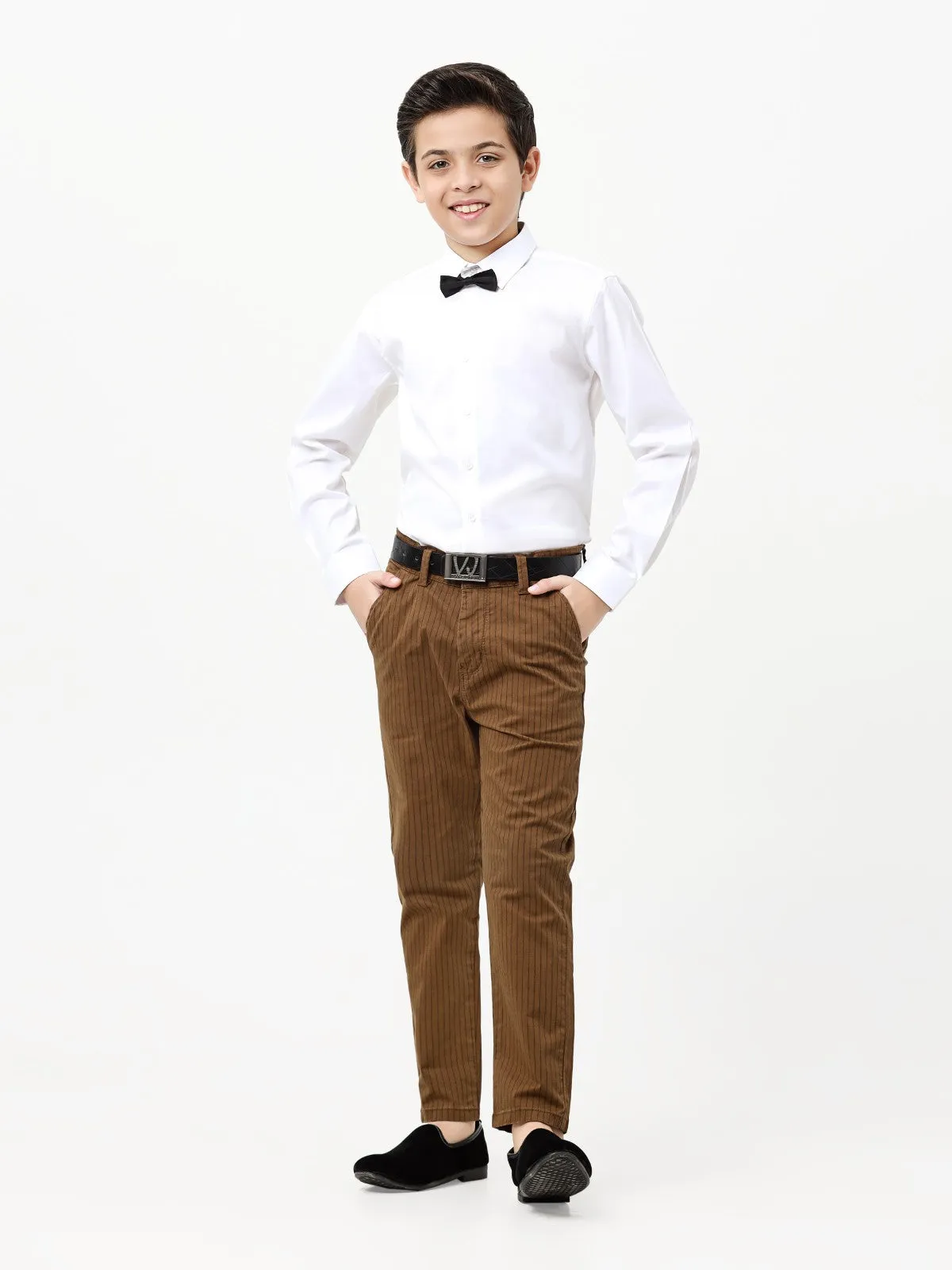 Boy's Brown Chino Pant - EBBCP23-005