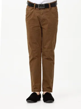 Boy's Brown Chino Pant - EBBCP23-005