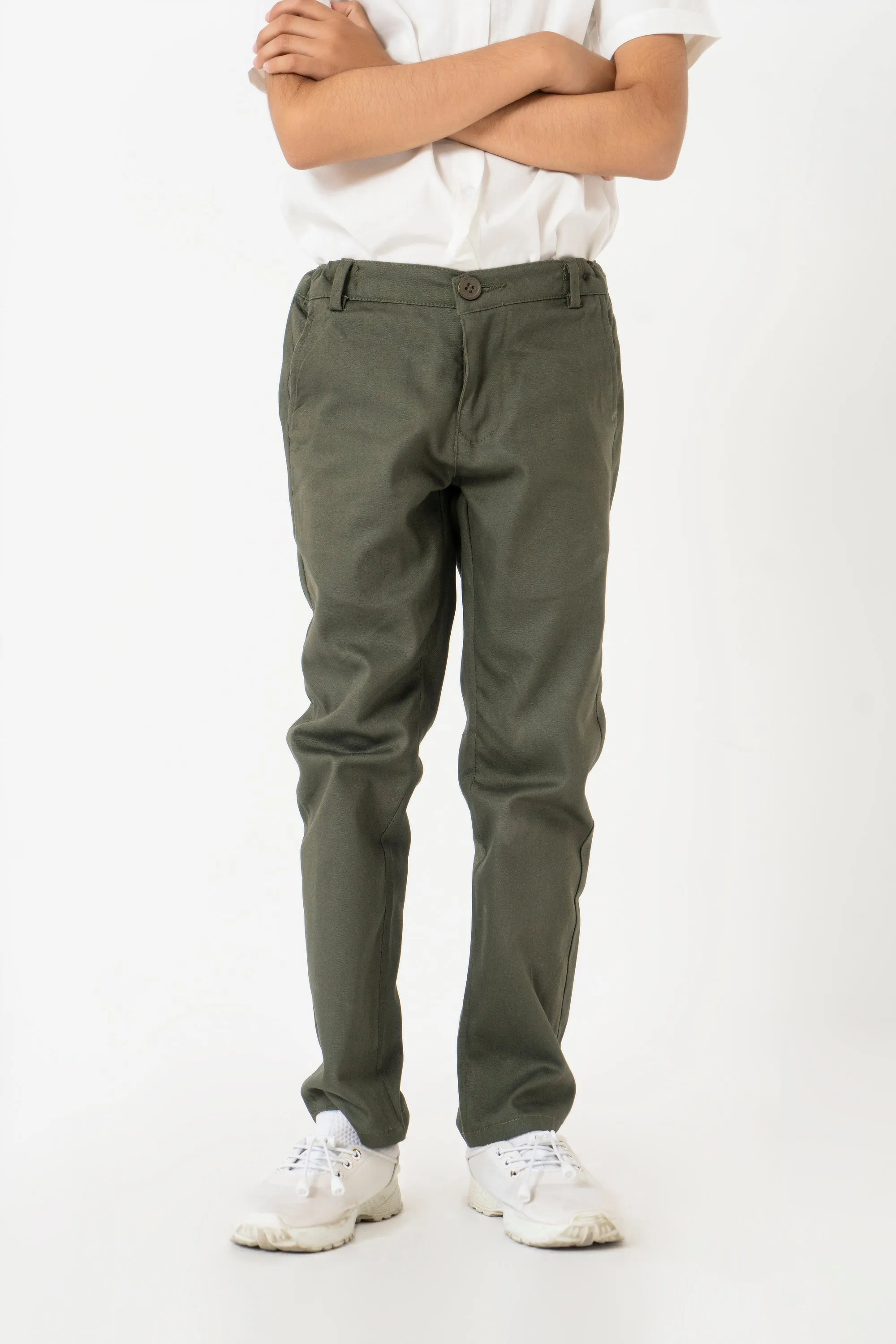 Boys Chino Pants -  Green