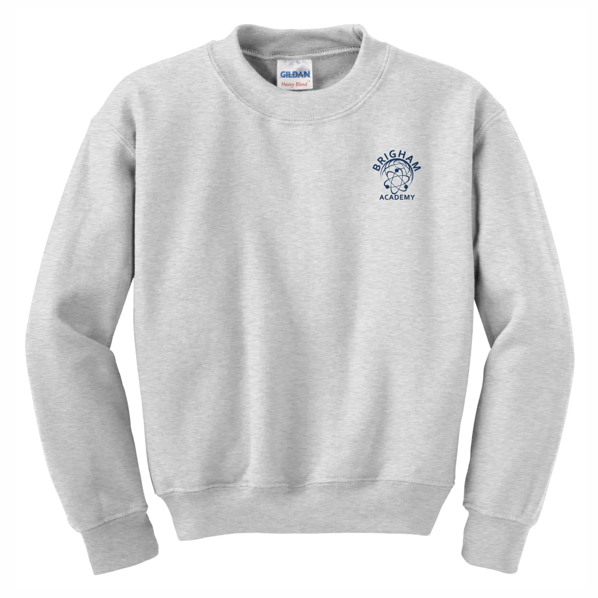 Brigham Academy Youth Heavy Blend Crewneck Sweatshirt - GREY