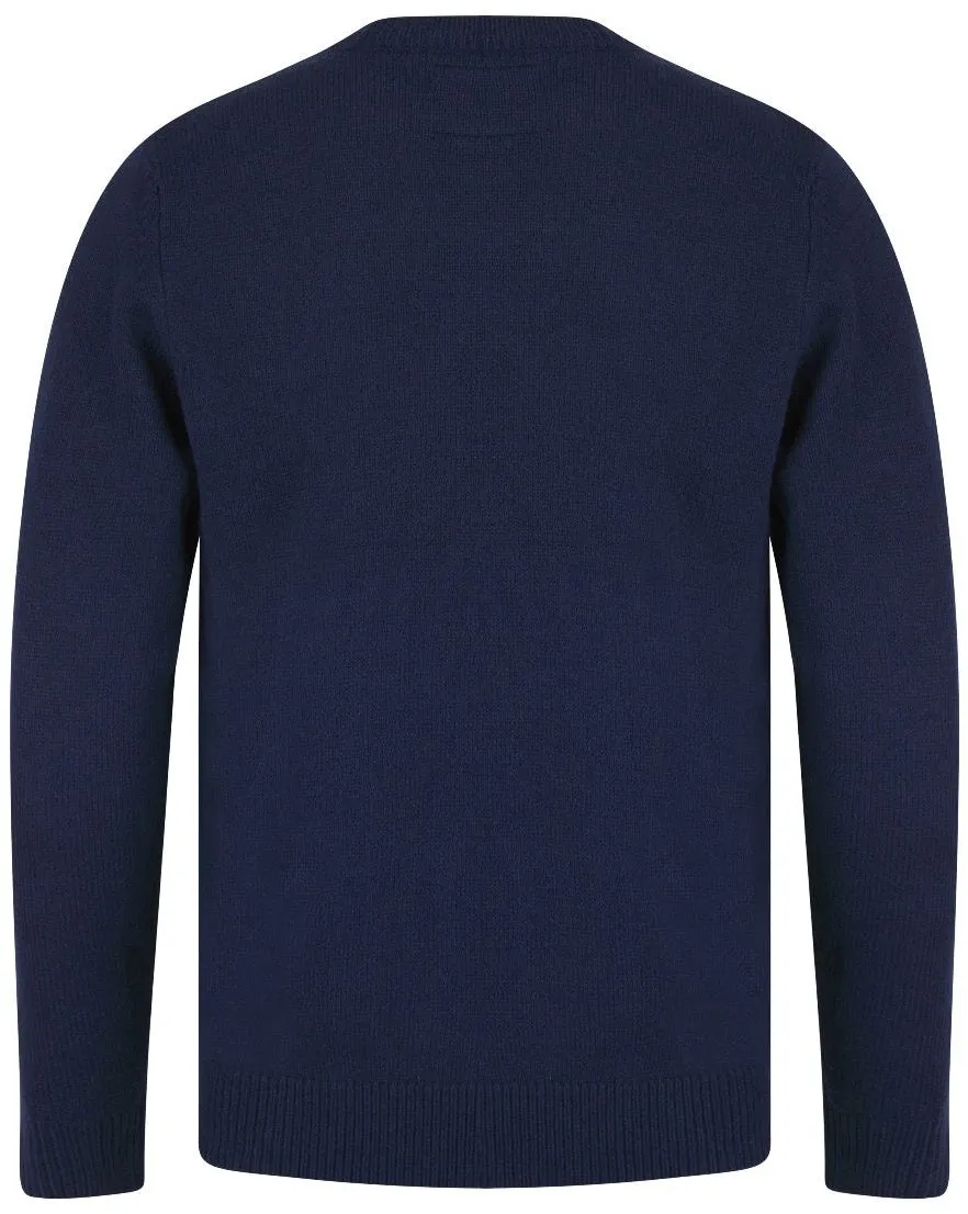 Christmas Raise A Cup Mens Christmas Jumper - Navy