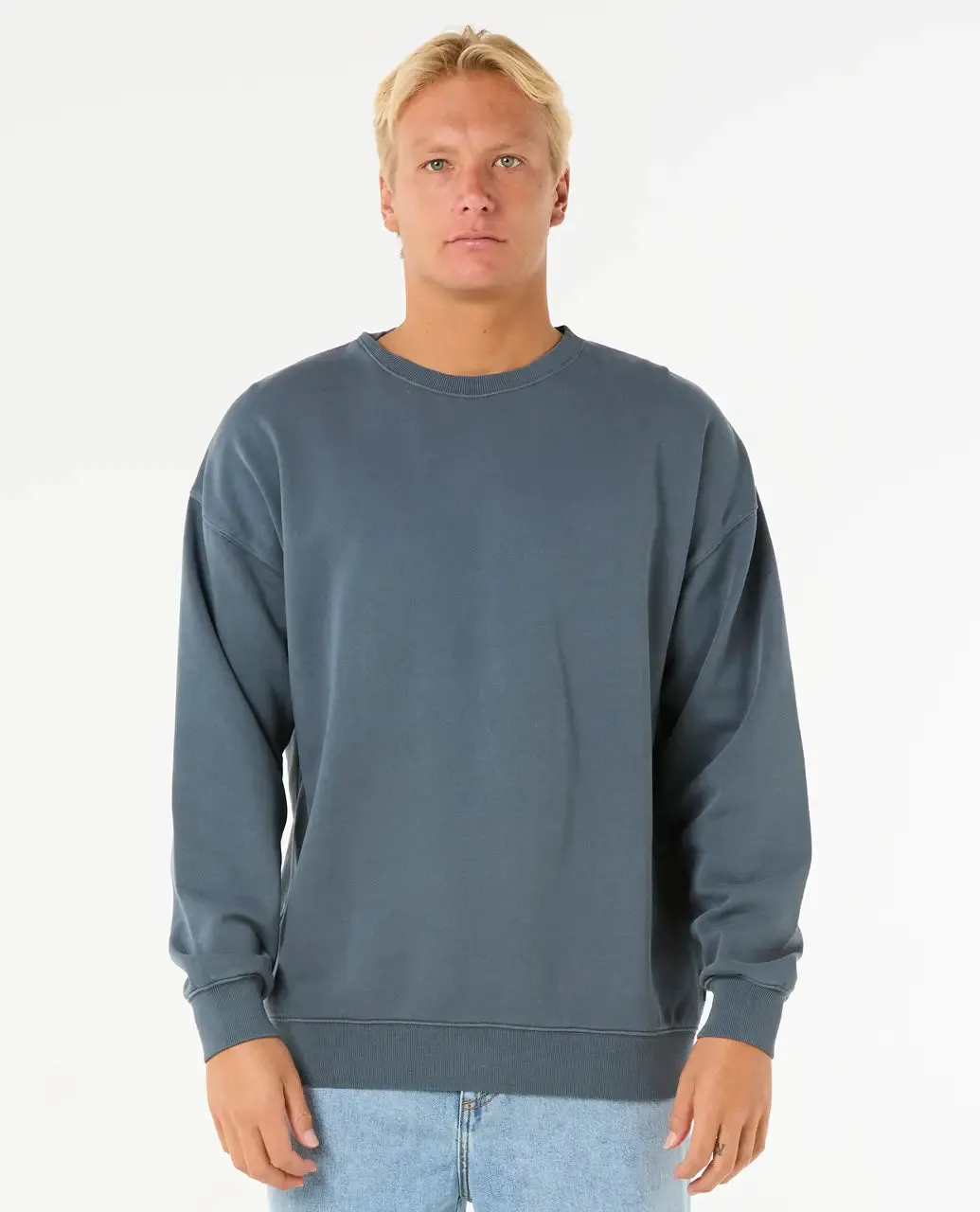 Classic Surf Wash Crew Sweatshirt in Pine Night