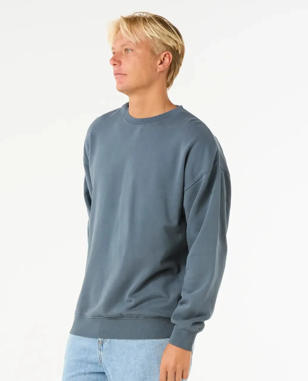 Classic Surf Wash Crew Sweatshirt in Pine Night