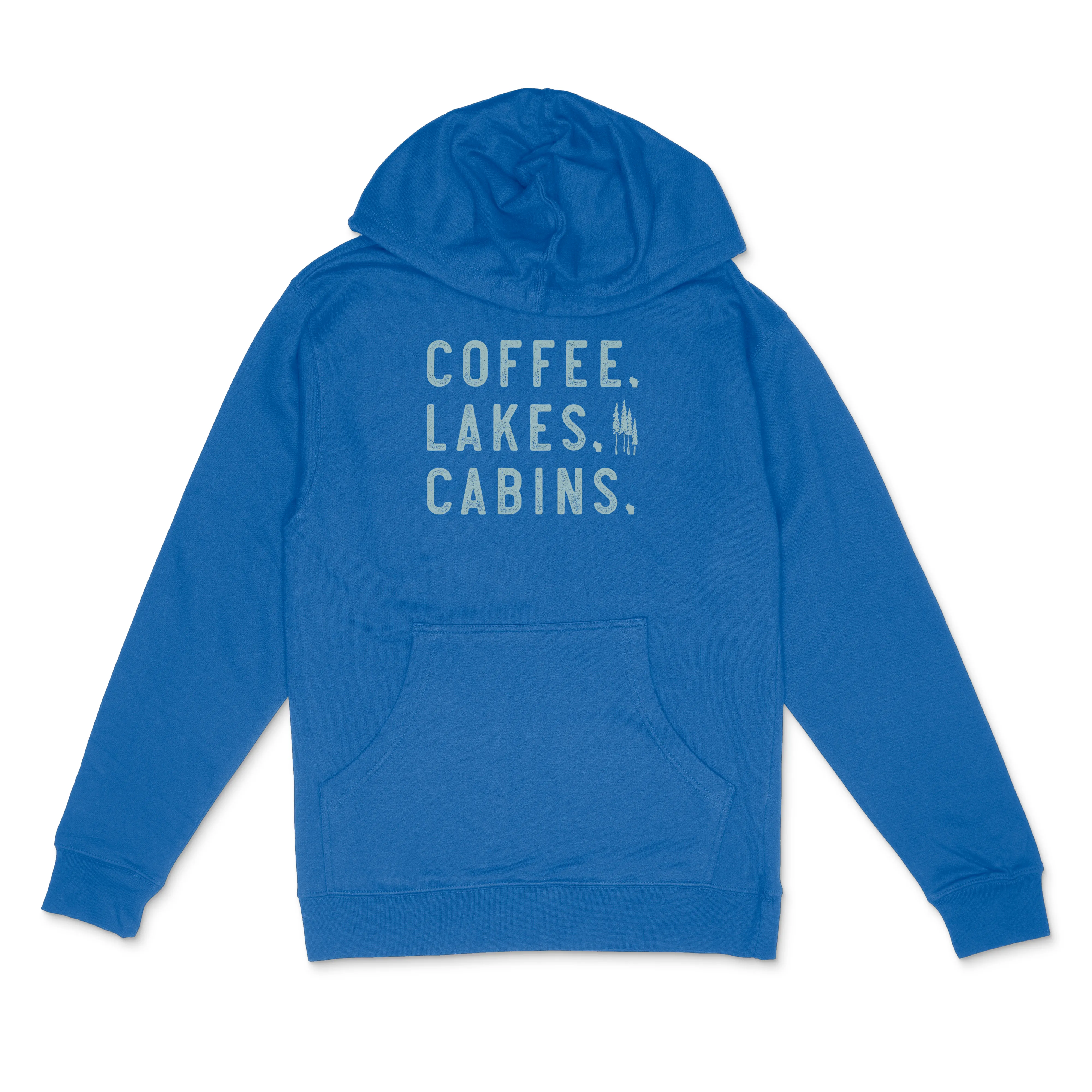 Coffee Lakes Cabins WI Midweight Hoodie