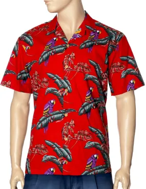 Cotton Jungle Bird Magnum PI Aloha Shirt