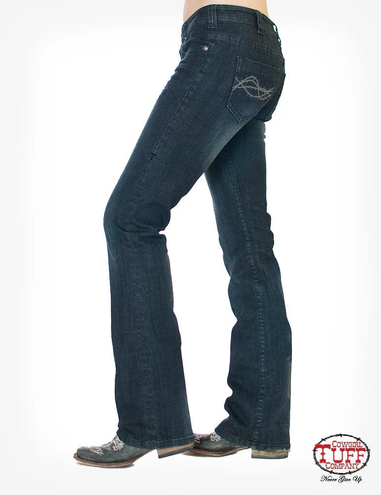 Cowgirl Tuff Ladies Jeans - Mid Rise - Forever Tuff