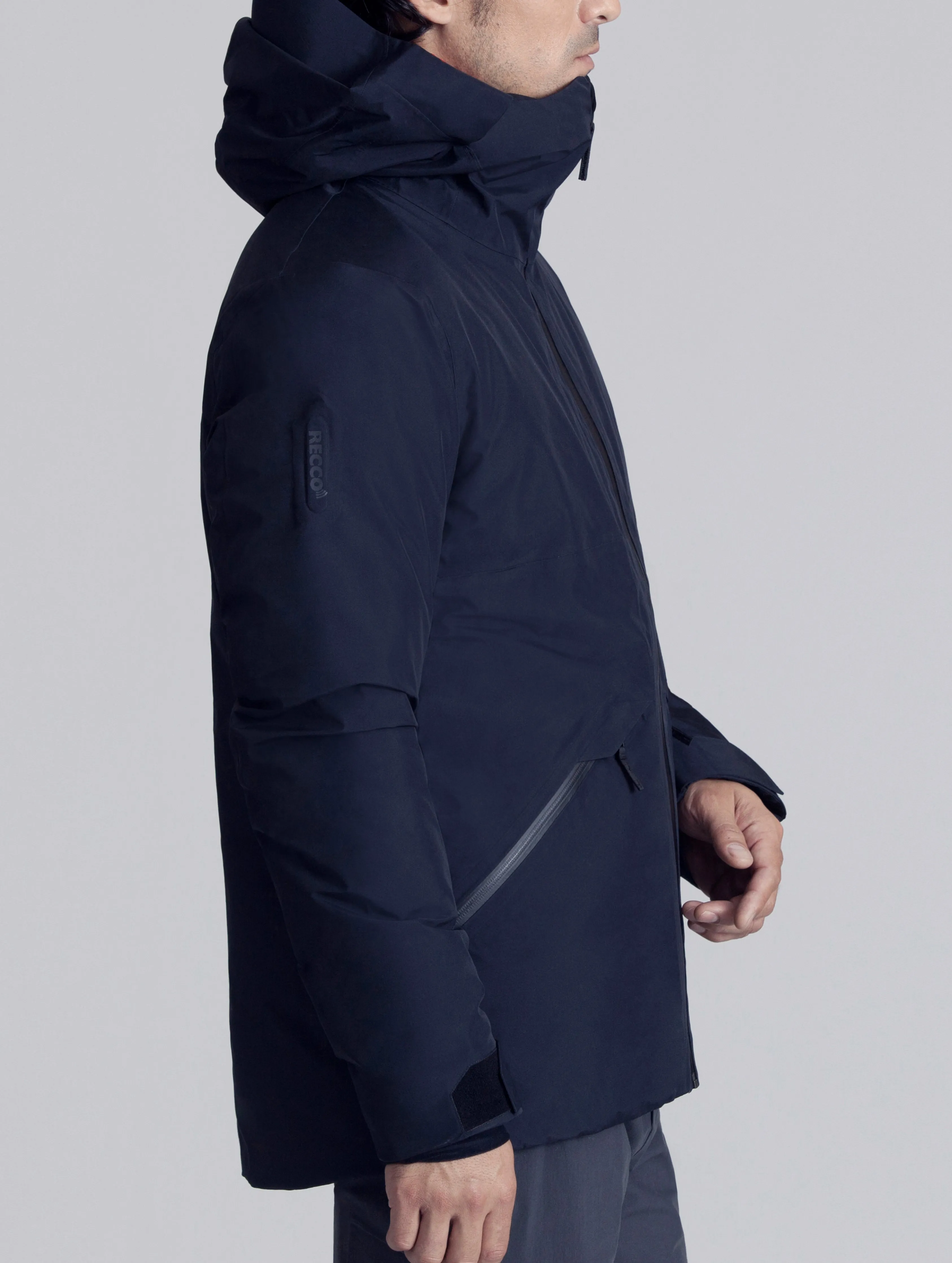 Crest Down Jacket - Jet Black