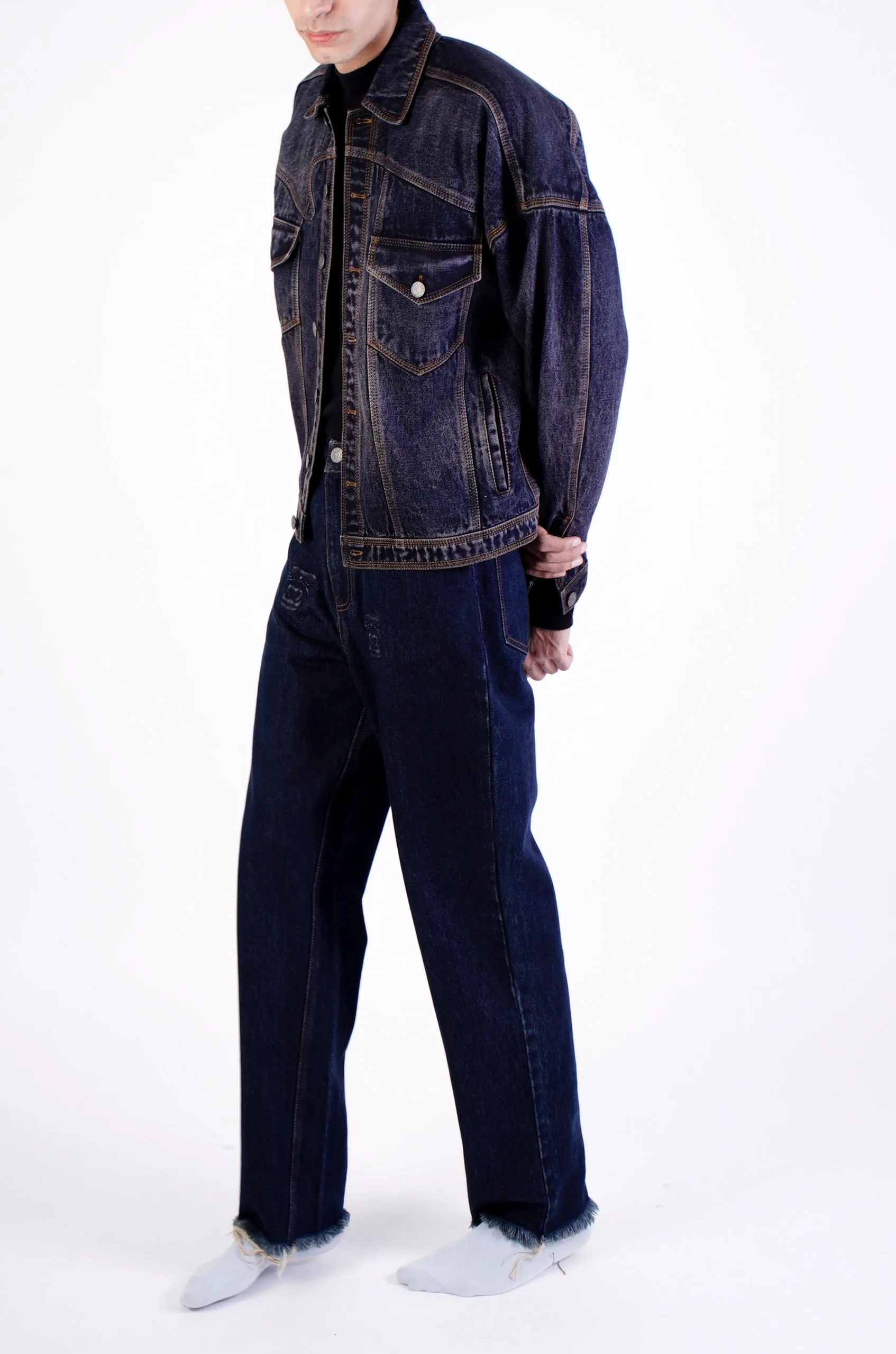 Cropped Darwyn Denim Jacket