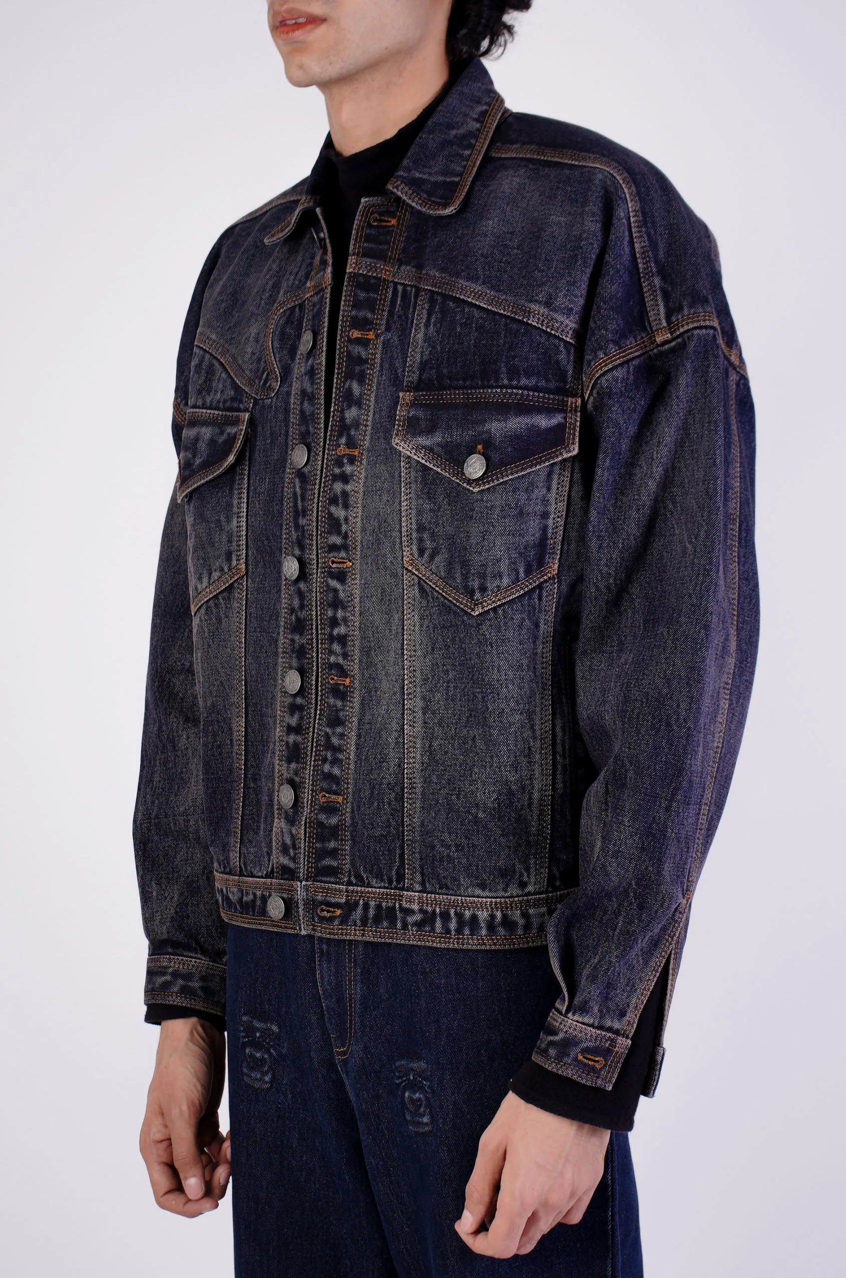 Cropped Darwyn Denim Jacket