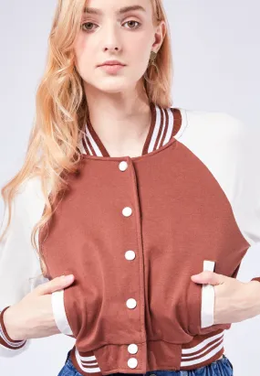 Cropped Varsity Jacket