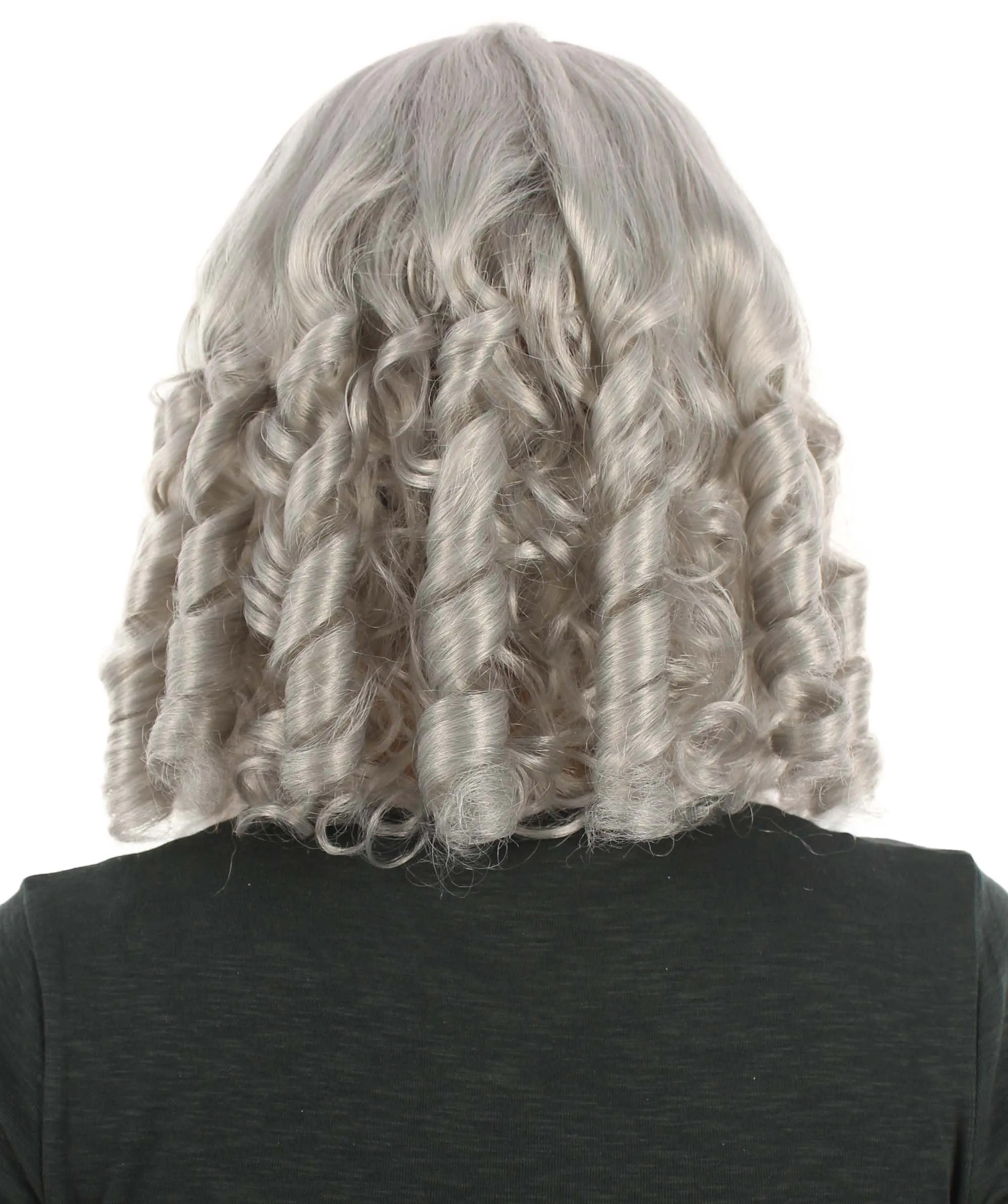 Curly Goldilocks Wig, Multi Color Synthetic Fiber Hair