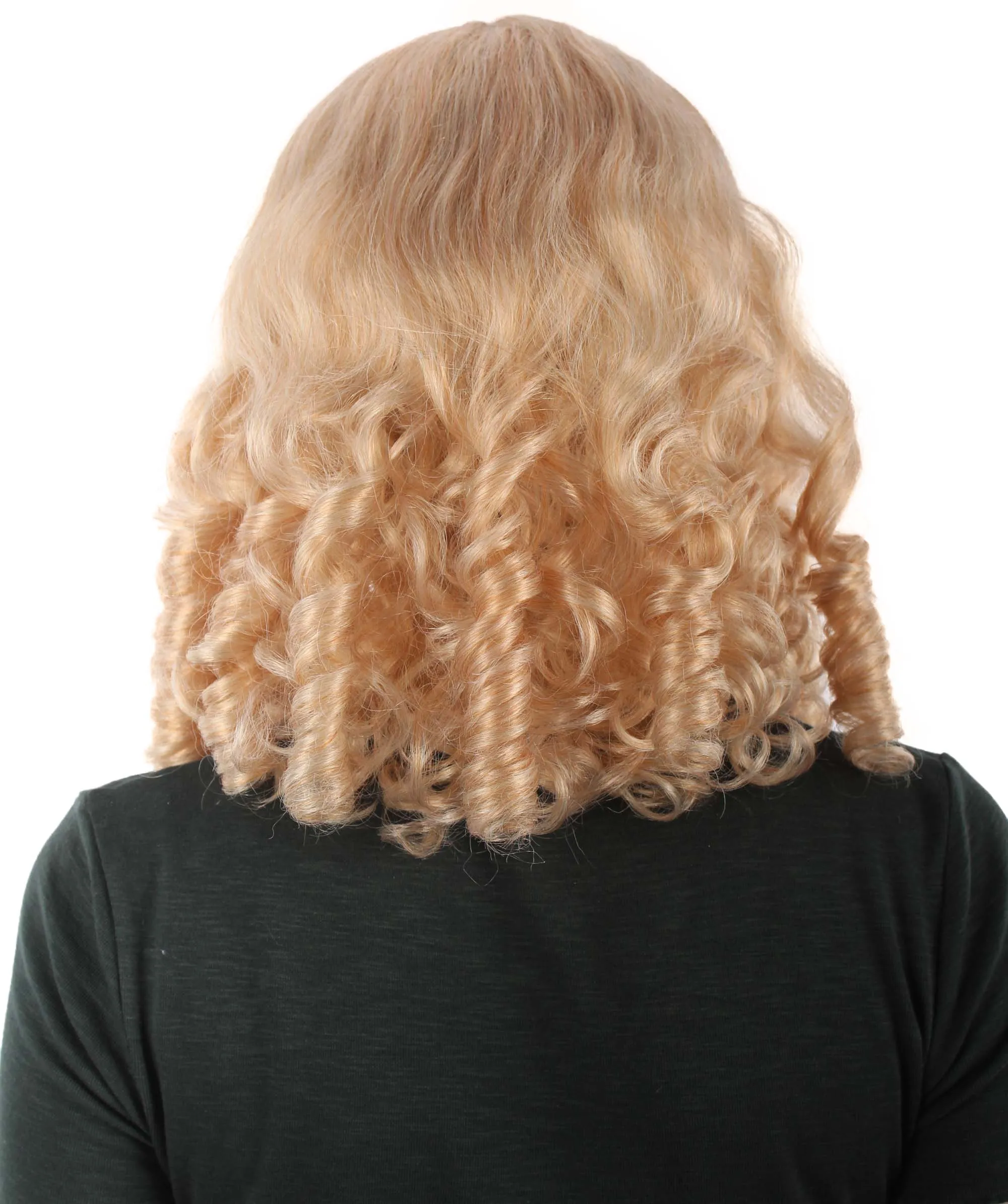 Curly Goldilocks Wig, Multi Color Synthetic Fiber Hair