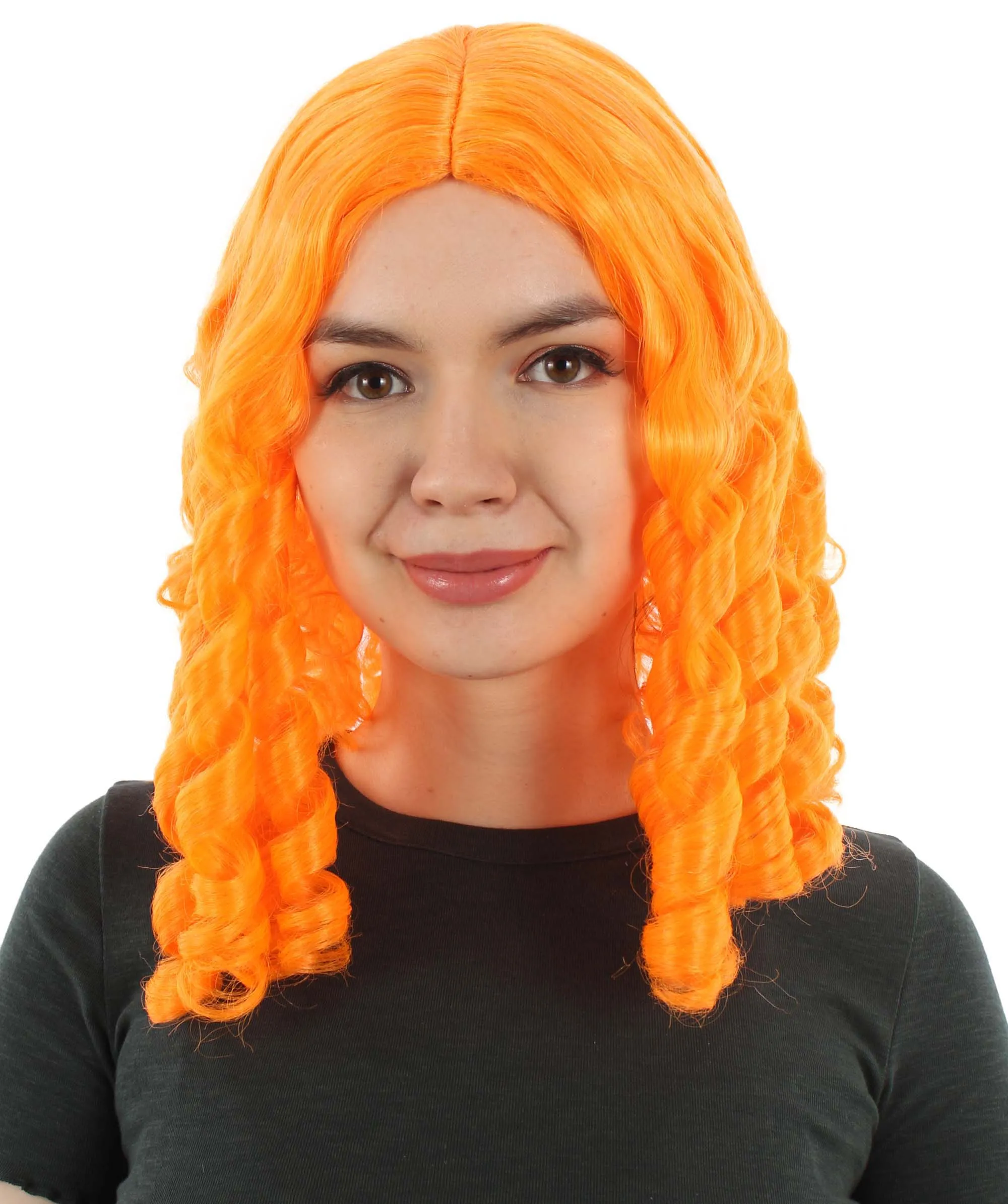 Curly Goldilocks Wig, Multi Color Synthetic Fiber Hair