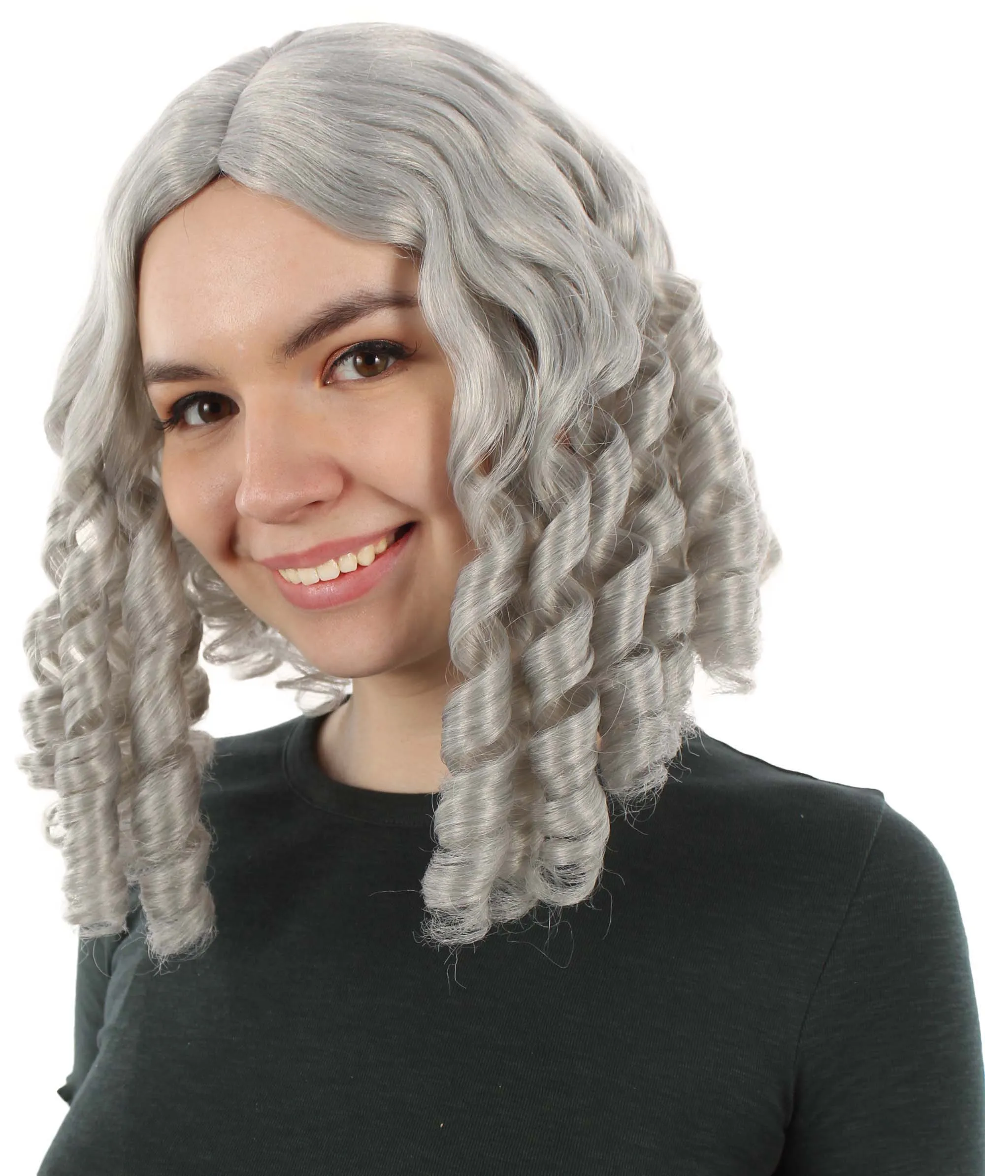 Curly Goldilocks Wig, Multi Color Synthetic Fiber Hair