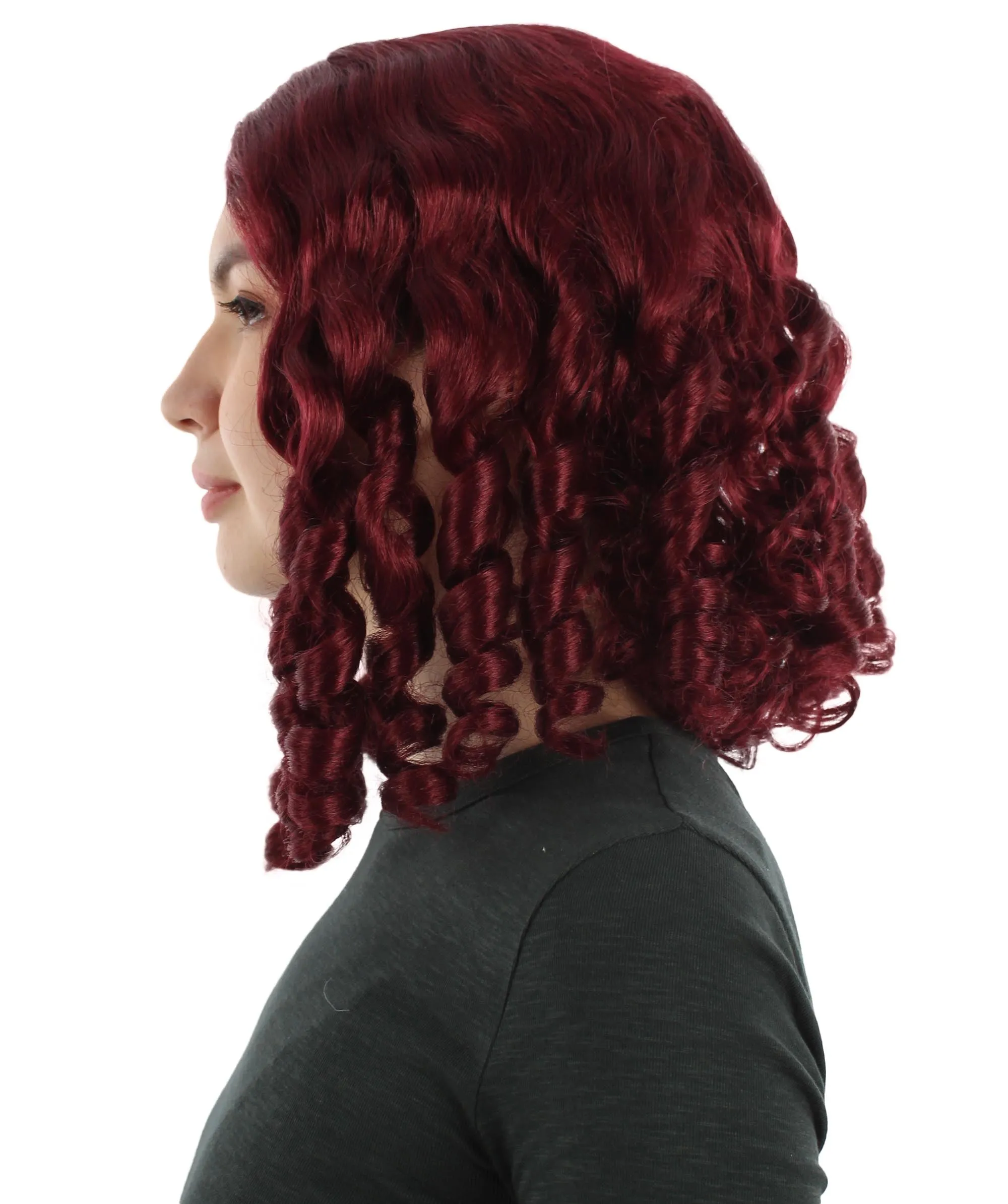 Curly Goldilocks Wig, Multi Color Synthetic Fiber Hair