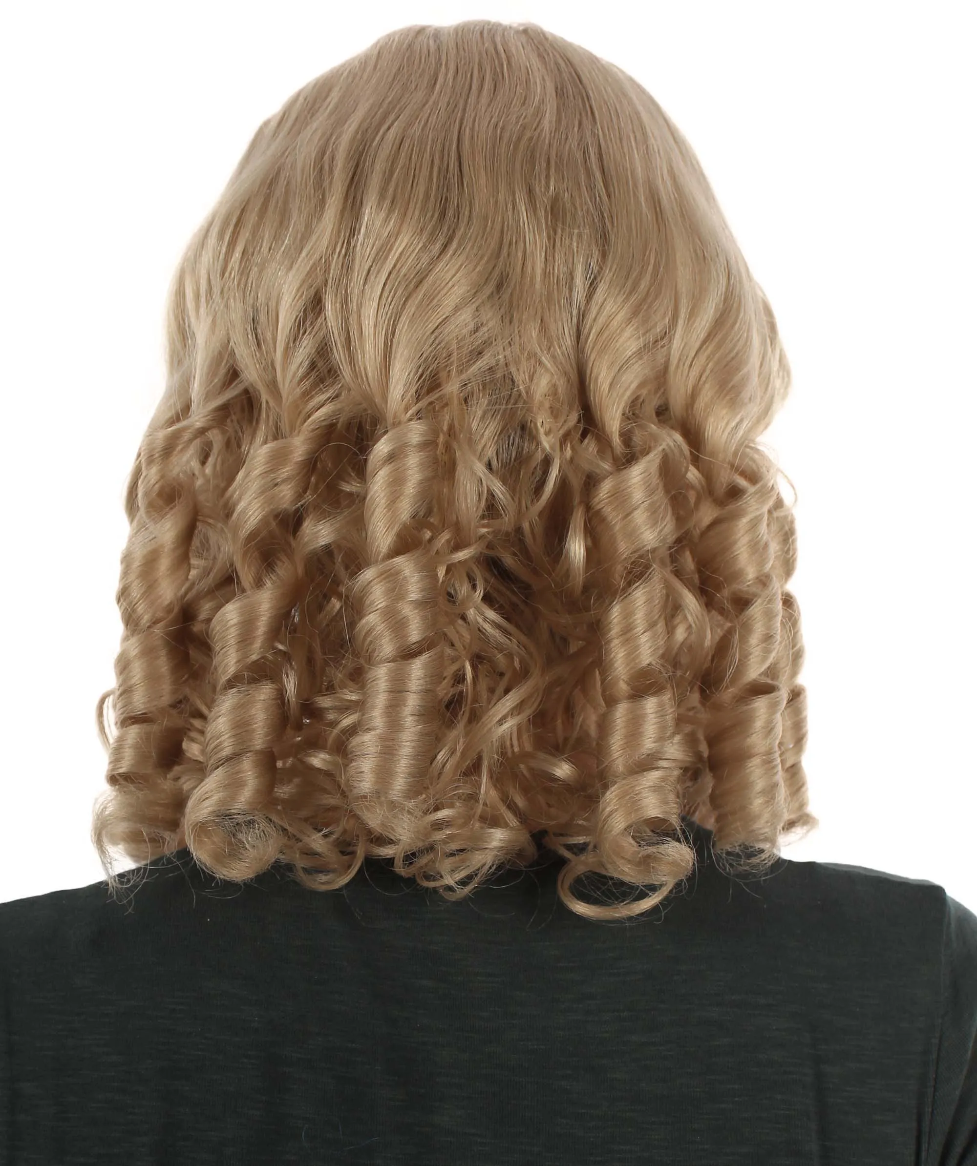 Curly Goldilocks Wig, Multi Color Synthetic Fiber Hair