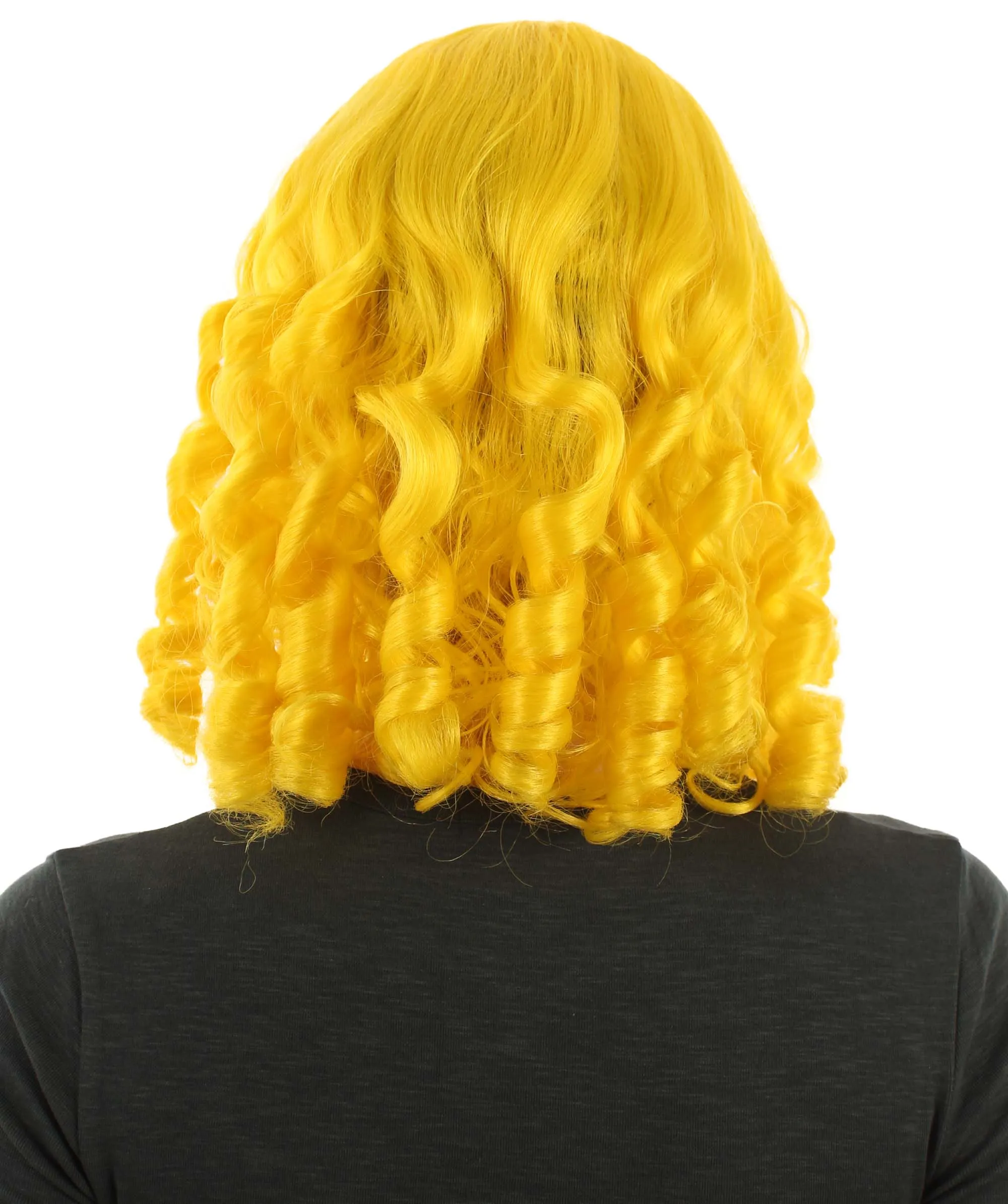 Curly Goldilocks Wig, Multi Color Synthetic Fiber Hair