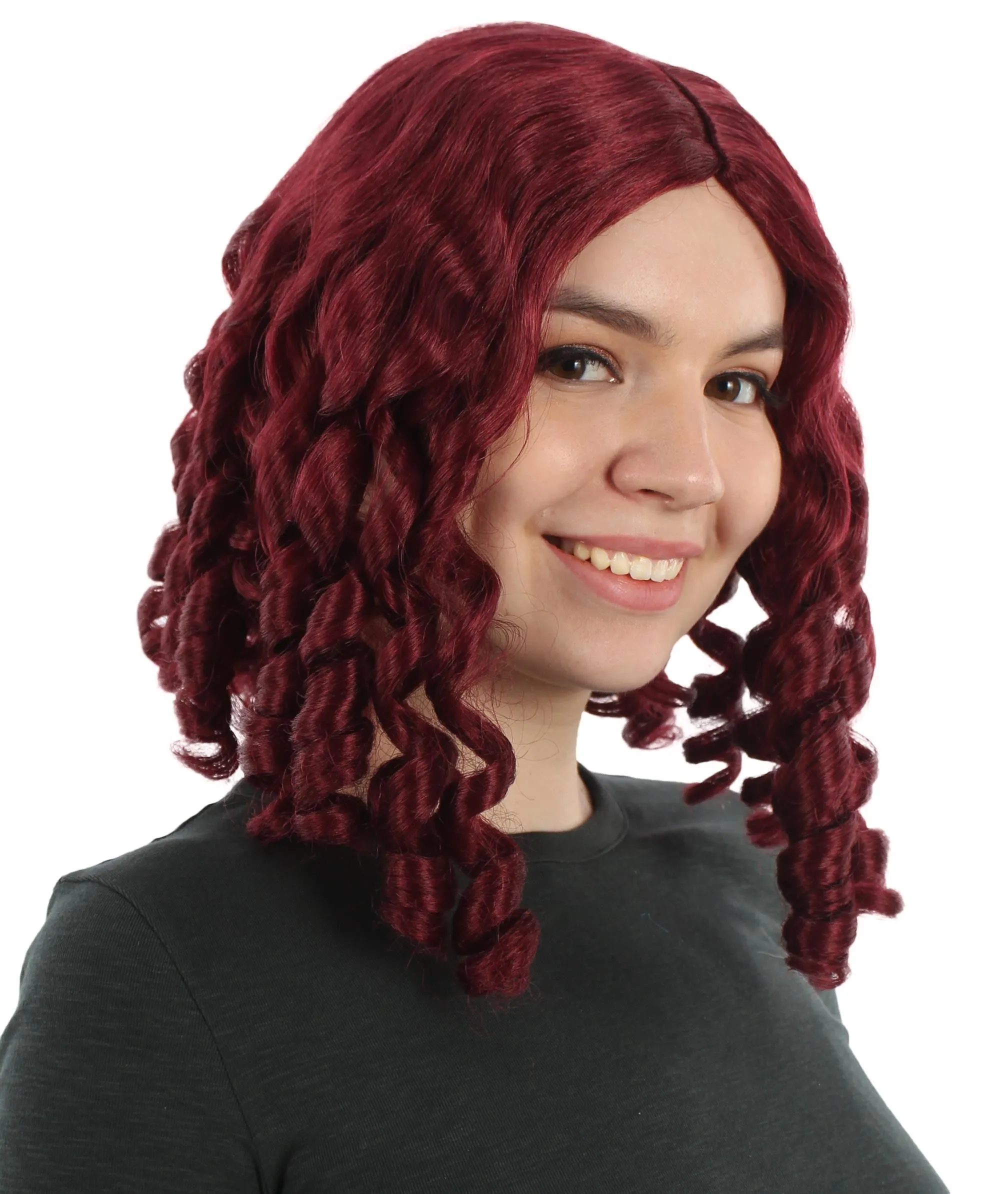 Curly Goldilocks Wig, Multi Color Synthetic Fiber Hair