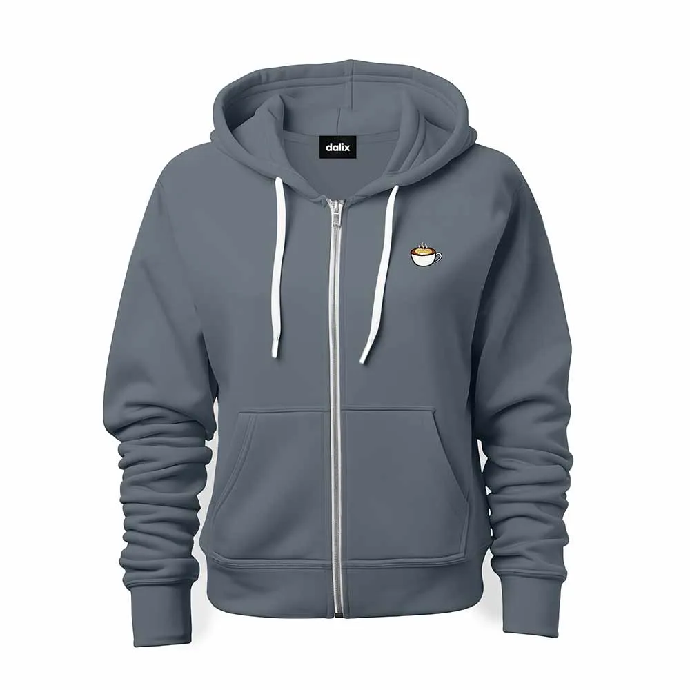 Dalix Cappuccino Zip Hoodie