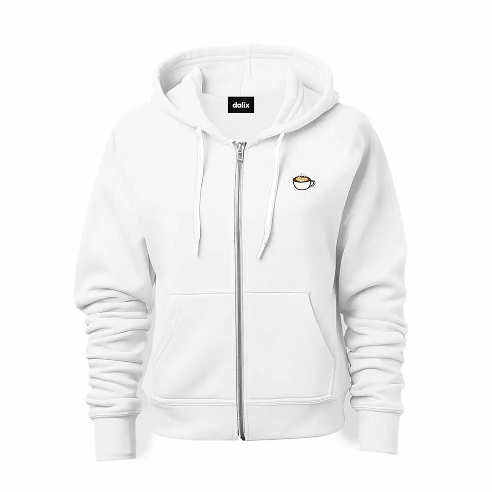 Dalix Cappuccino Zip Hoodie