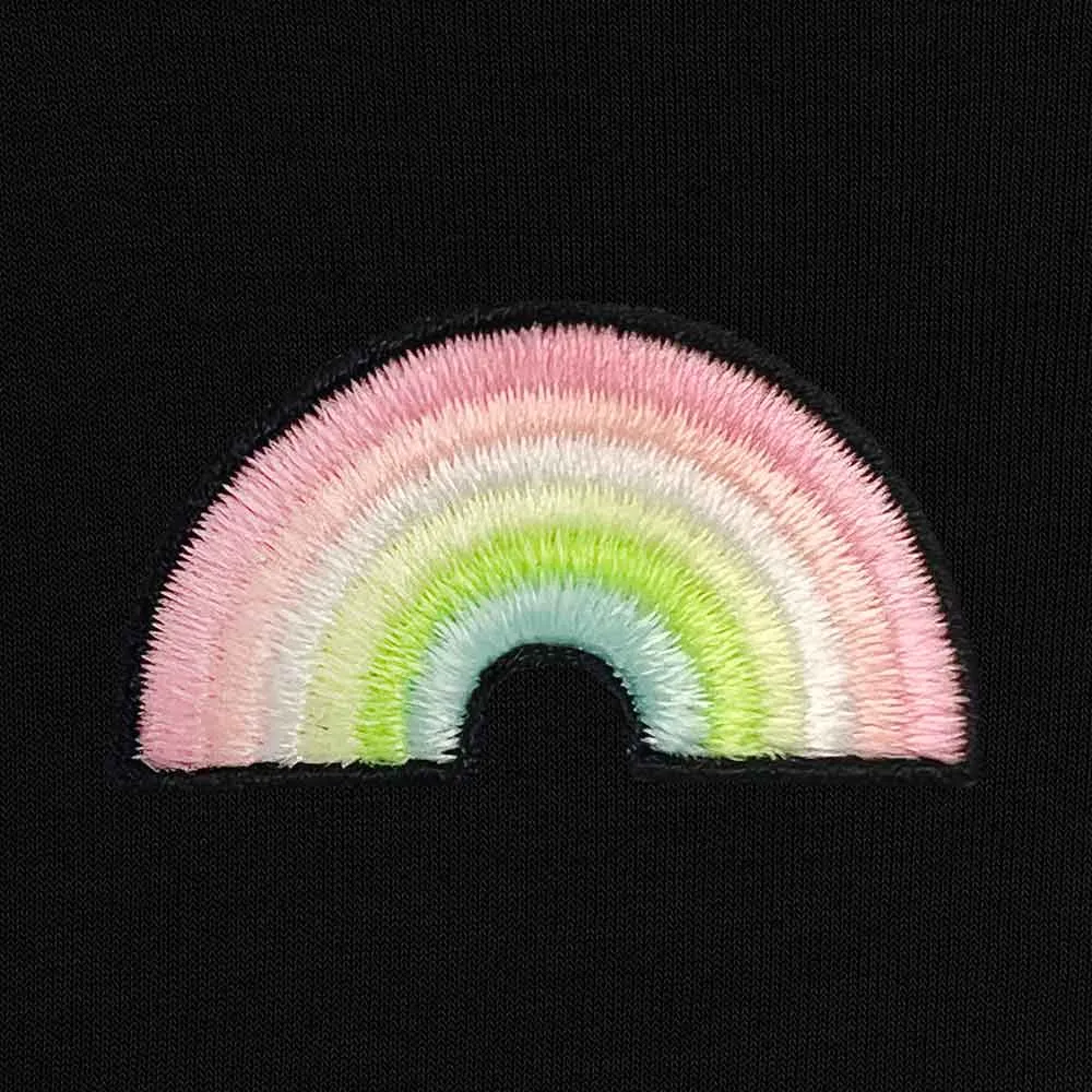 Dalix Rainbow Cropped Hoodie (Glow in the Dark)