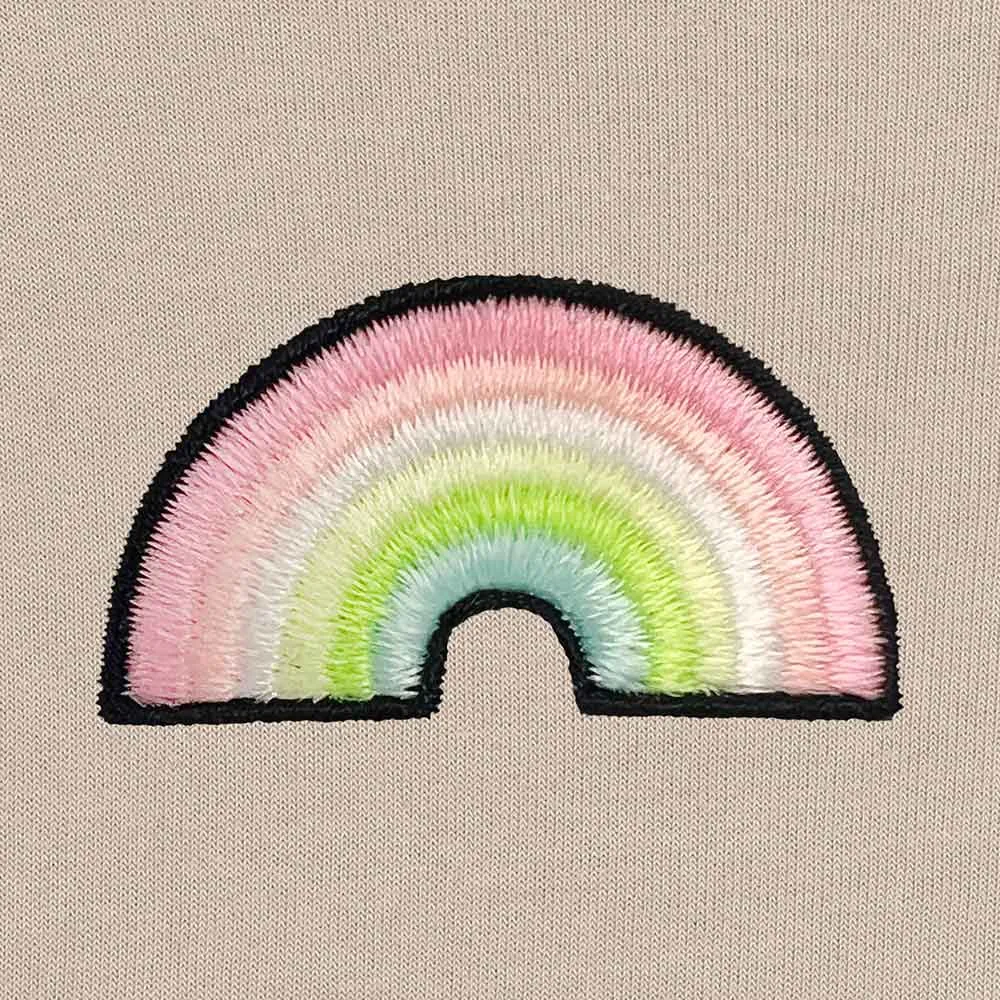 Dalix Rainbow Cropped Hoodie (Glow in the Dark)