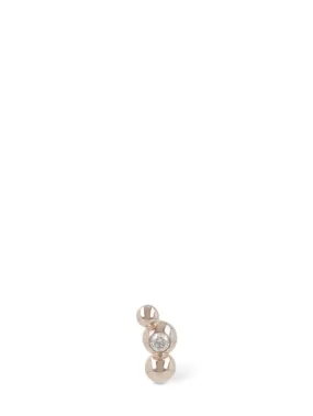 DoDo   9kt &amp; Diamond Bollicine mono earring 