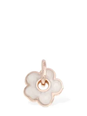 DoDo   9kt Rose gold &amp; MOP effect flower charm 