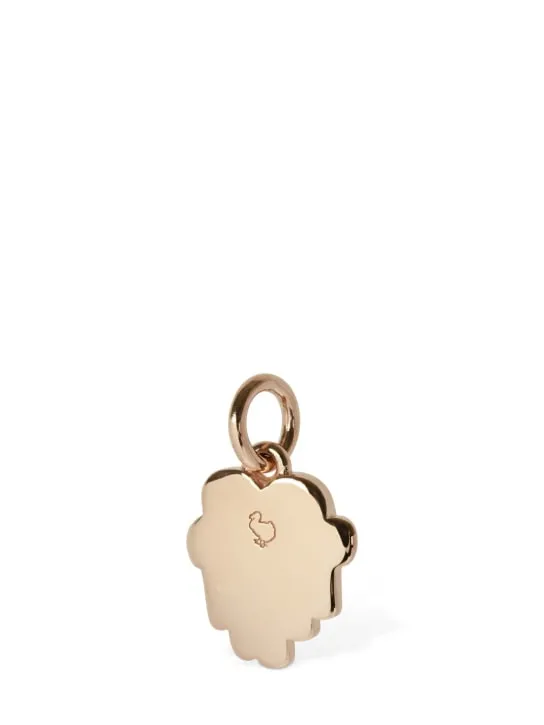 DoDo   9kt Rose Gold enamel Rainbow charm 