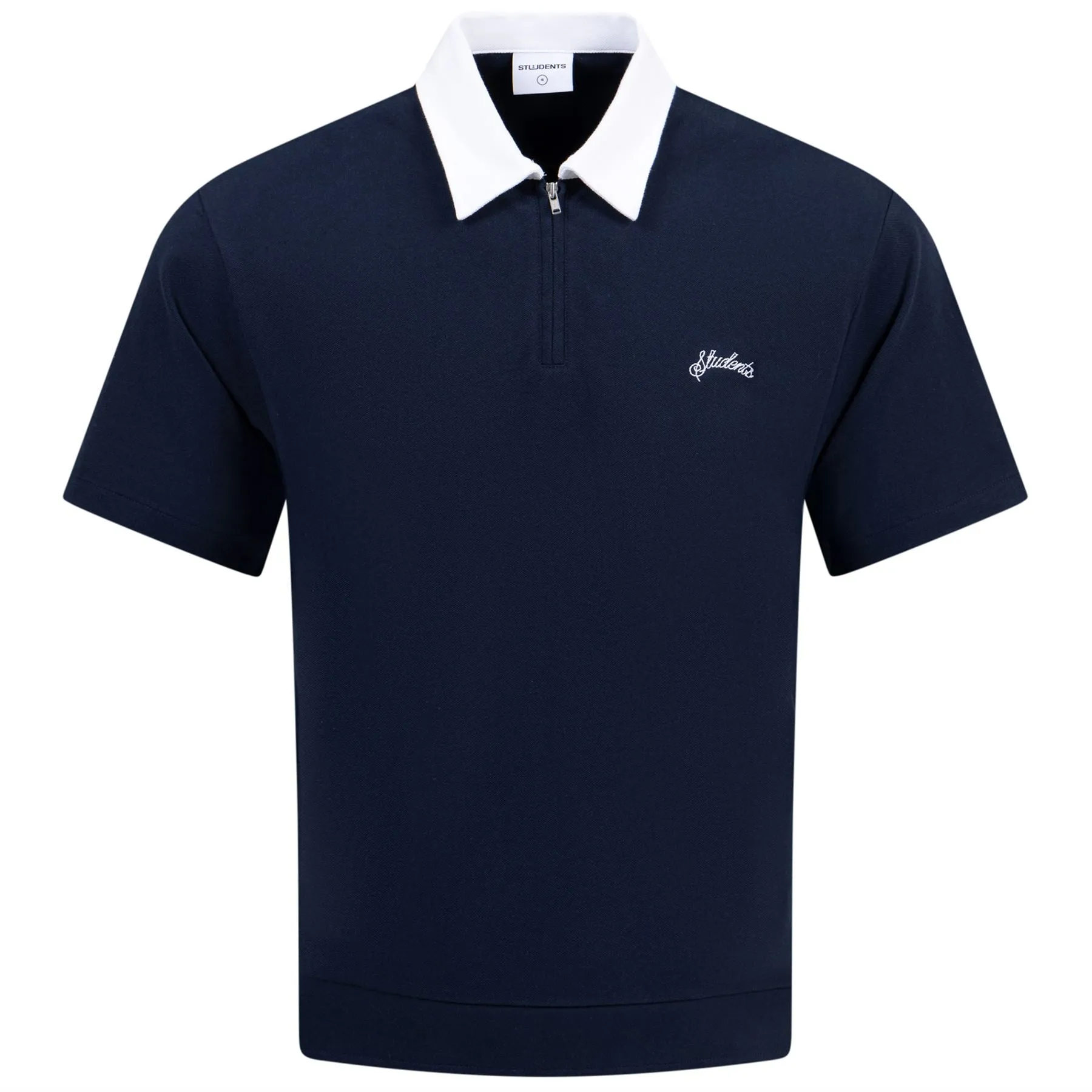 Dwight Zip Polo Navy - AW24