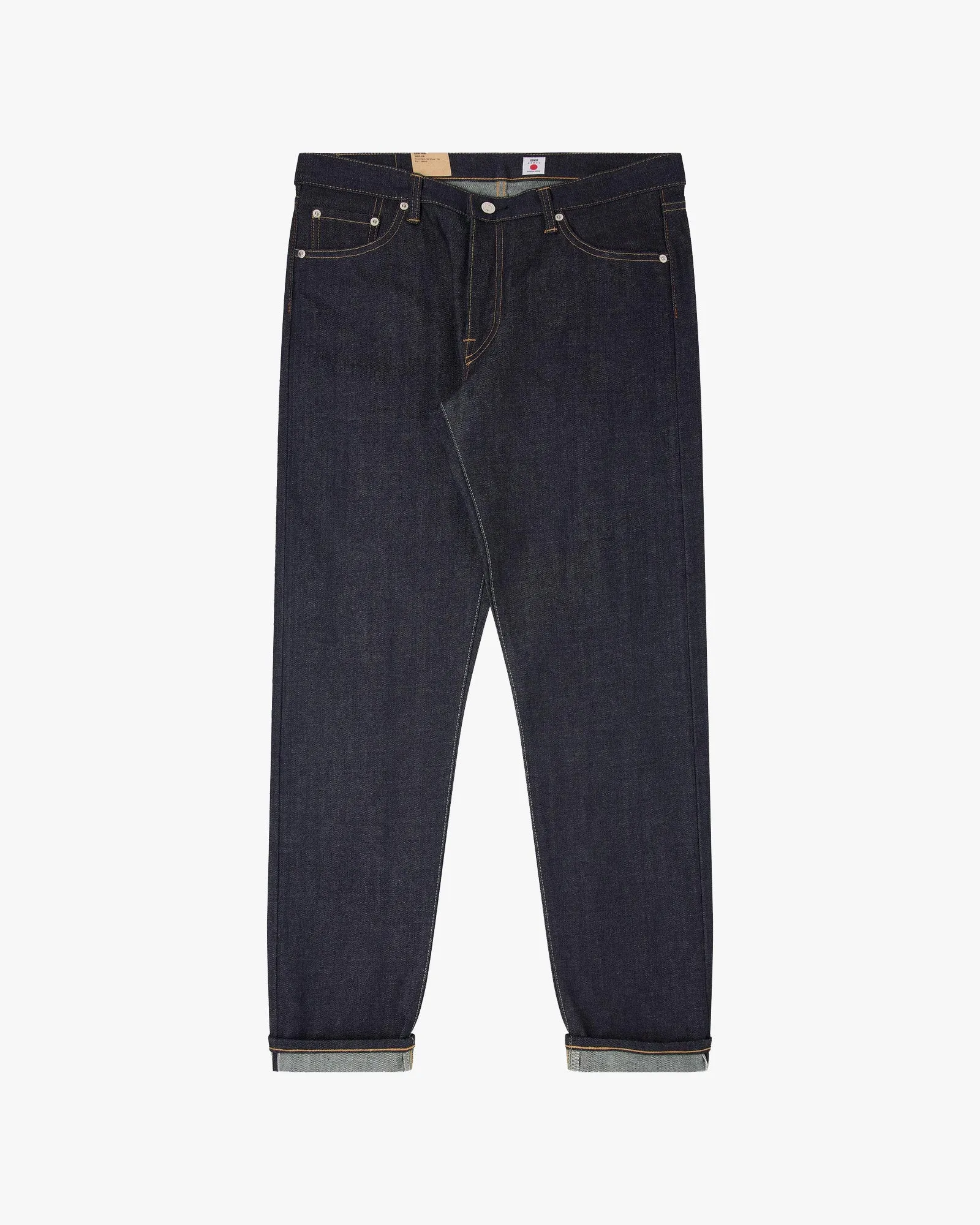 Edwin Made In Japan Regular Tapered Mens Jeans - 14oz Kurabo Recycled Red Selvage Denim / Blue Unwashed