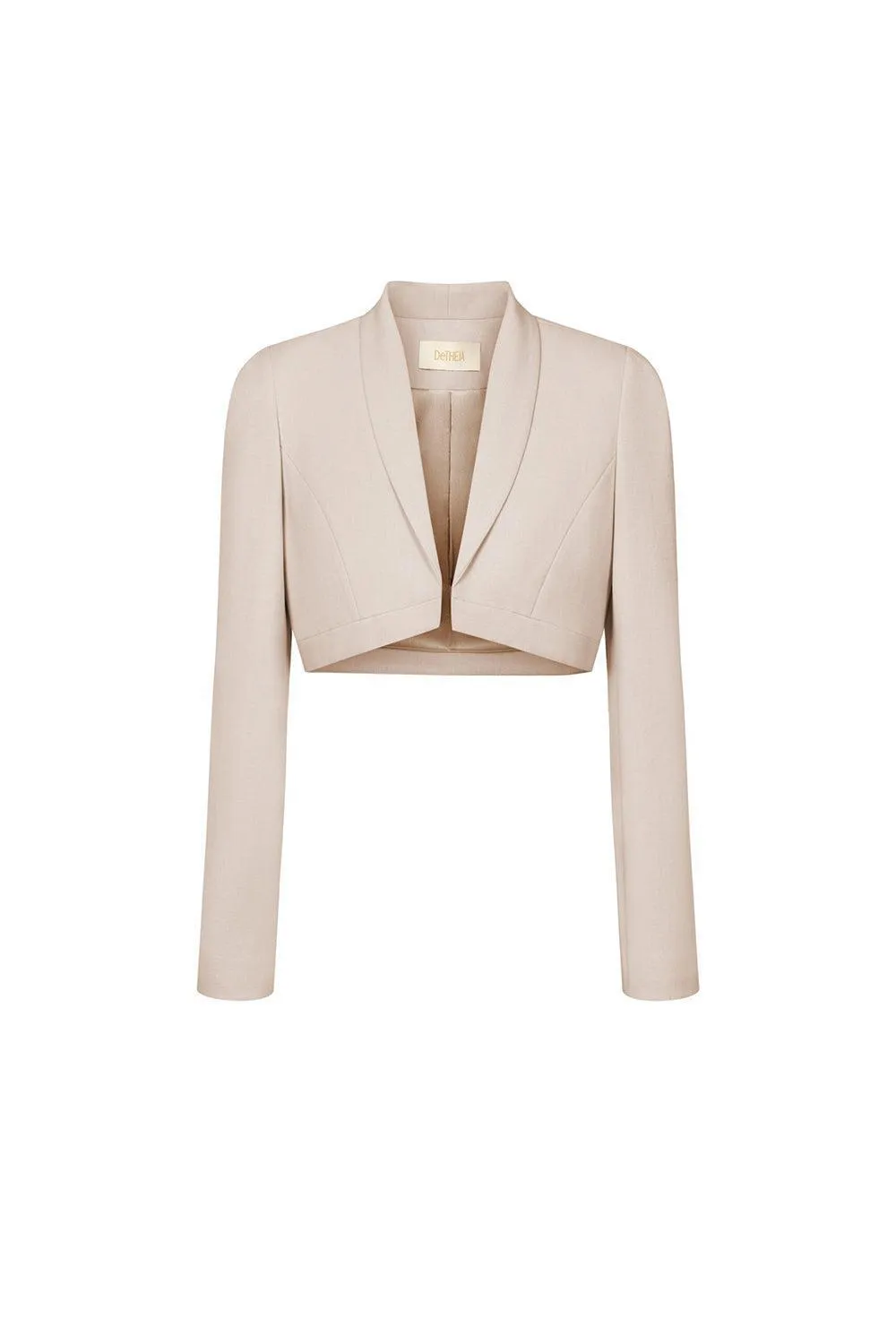 Elizabeth Cropped Shawl Lapel Polycotton Jacket