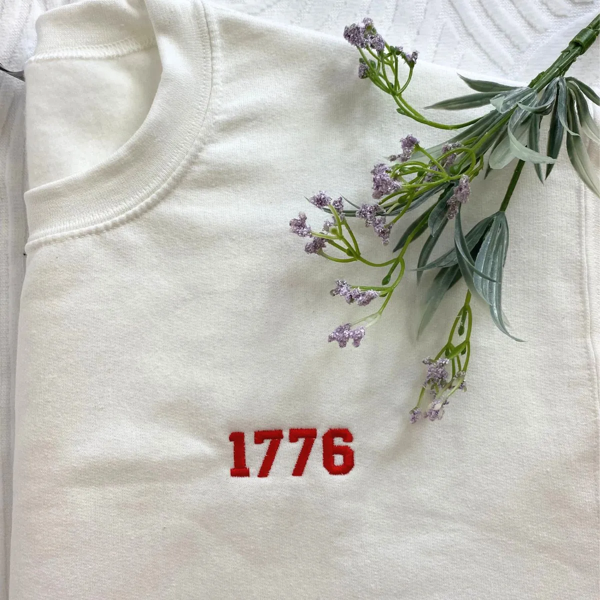 Embroidered 1776 Crewneck Sweatshirt