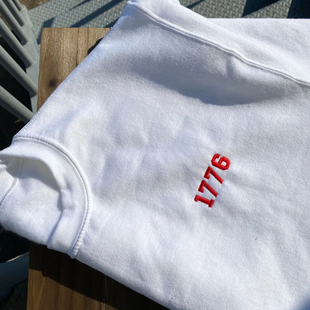 Embroidered 1776 Crewneck Sweatshirt