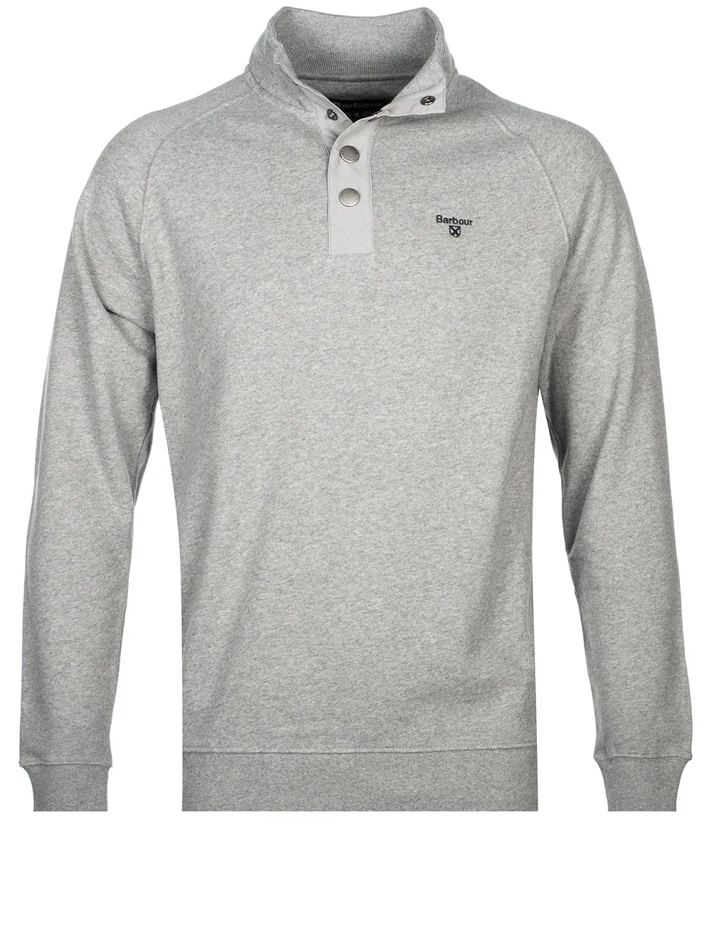 Essential Sweat Half Snap Grey