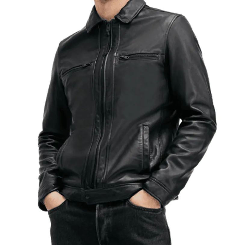 Fahad Retro Genuine Leather Jacket for Men