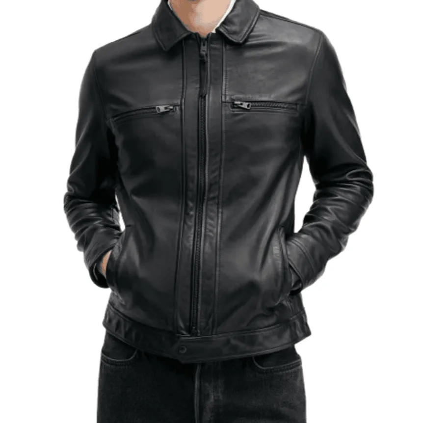 Fahad Retro Genuine Leather Jacket for Men