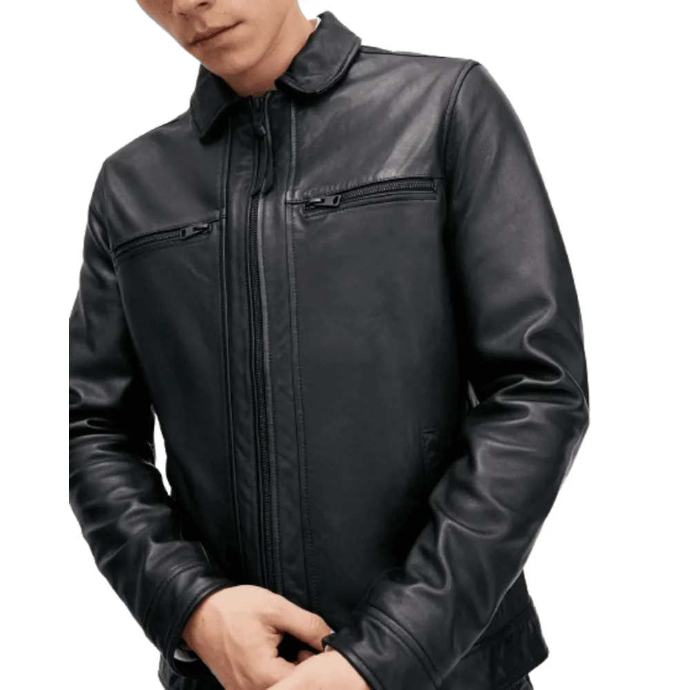 Fahad Retro Genuine Leather Jacket for Men